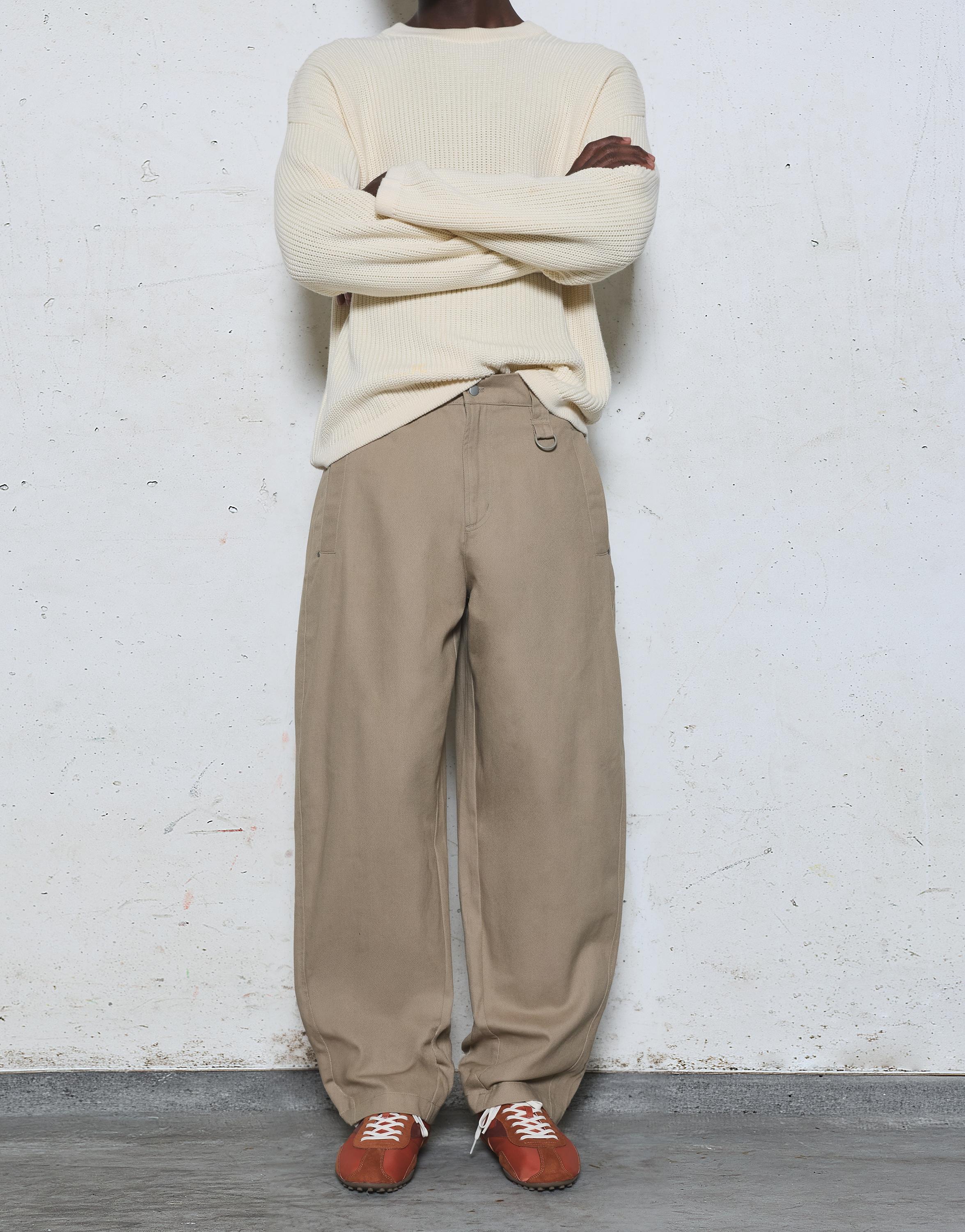Barrel leg trousers — Ocher