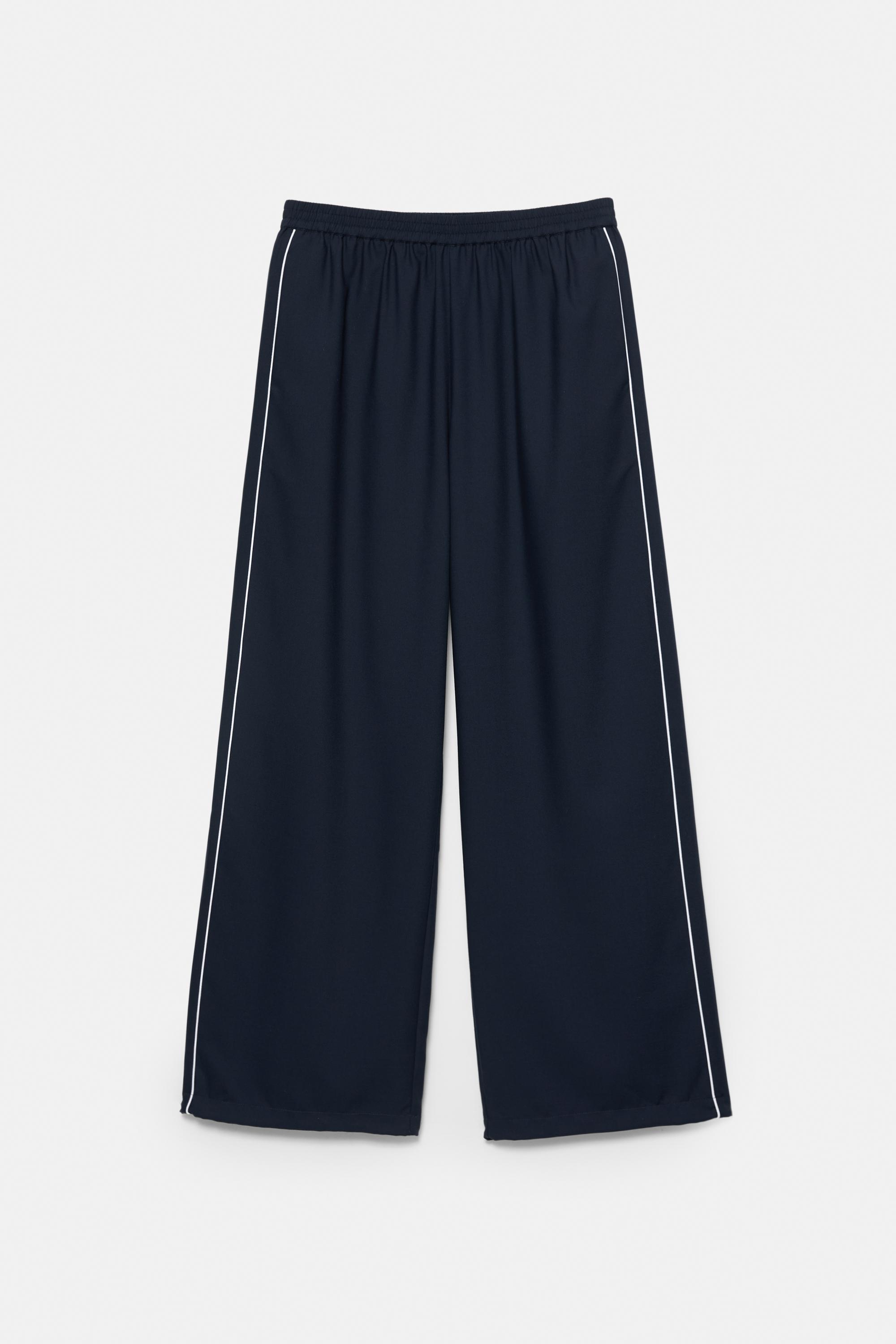 Contrast tracksuit trousers — Navy