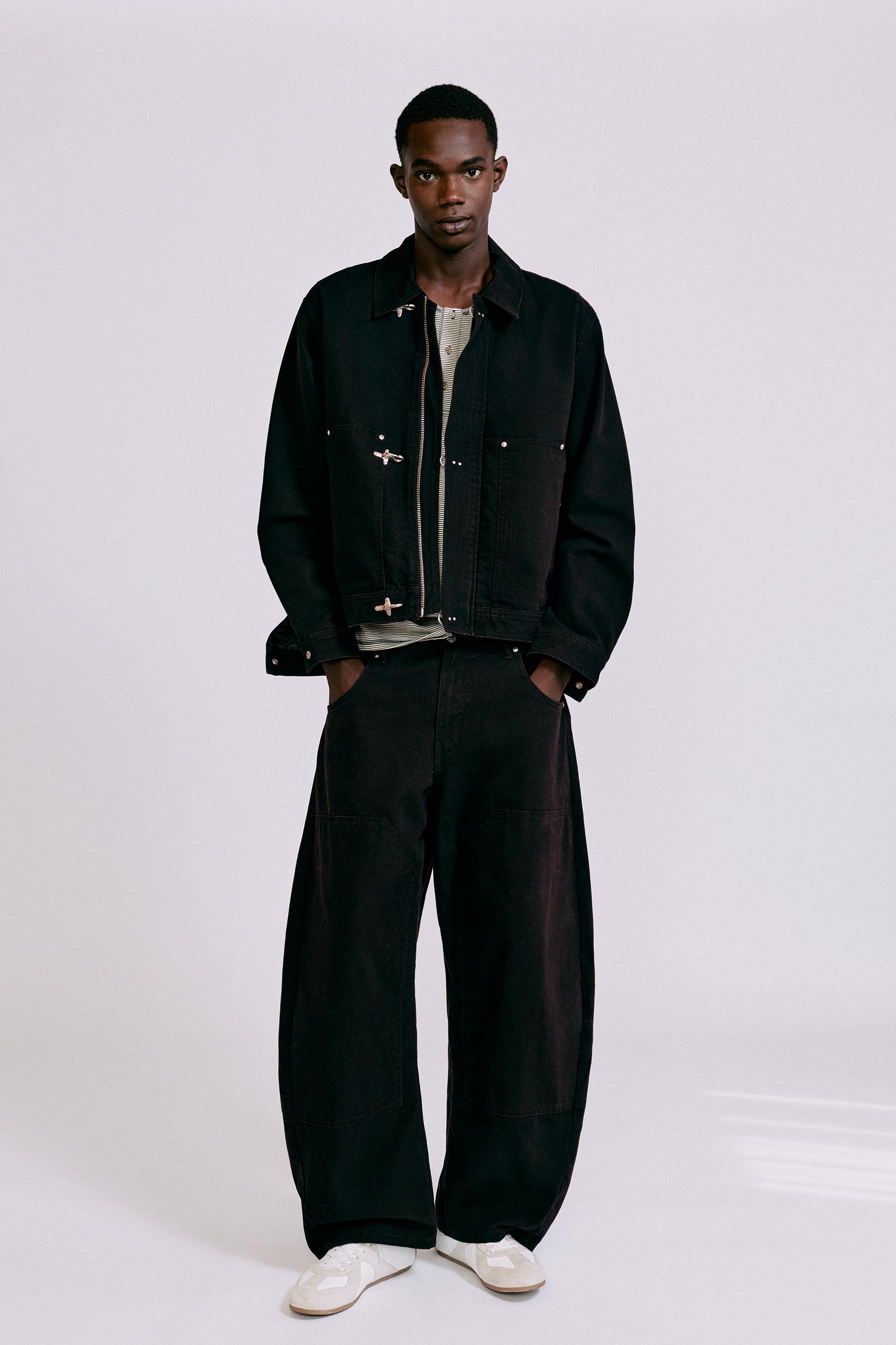 Double-leg trousers — Black