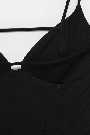 Strappy corsetry-inspired top — Black 8