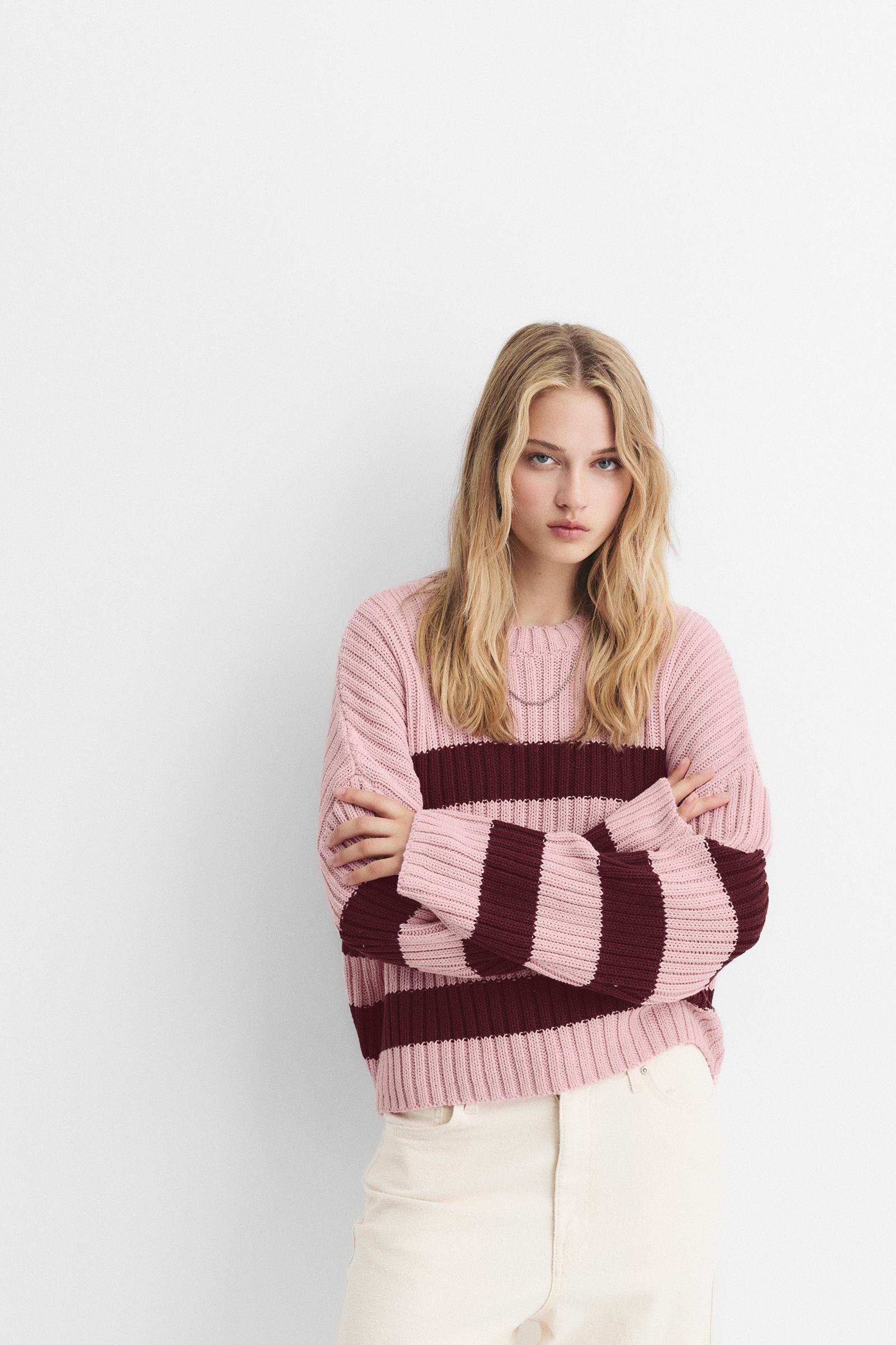 Pull À Rayures - Pull&Bear - Modalova