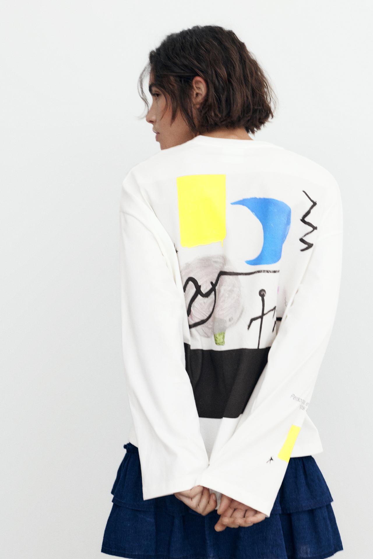 Joan Miró long sleeve T-shirt — White