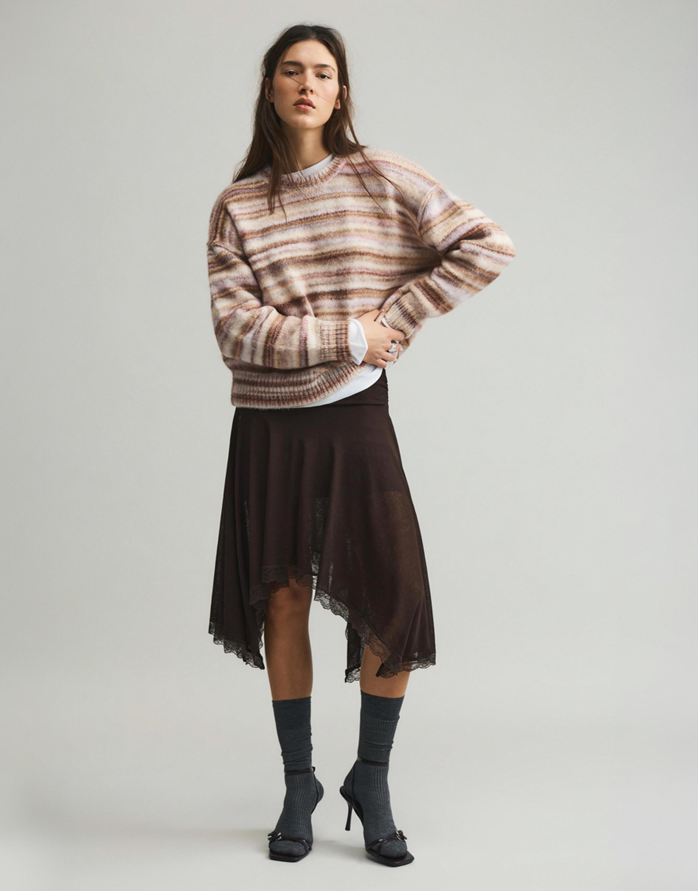 Striped sweater — Sand