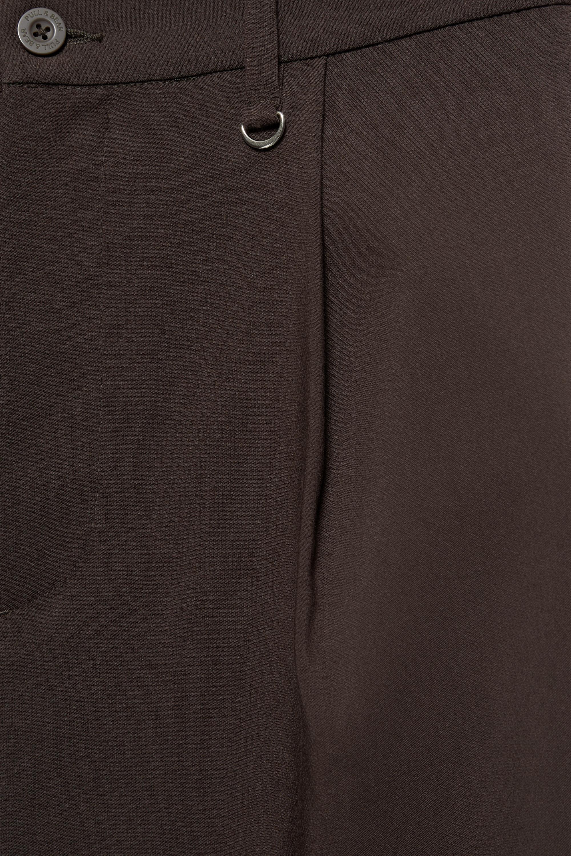 Tailored darted trousers — Brown