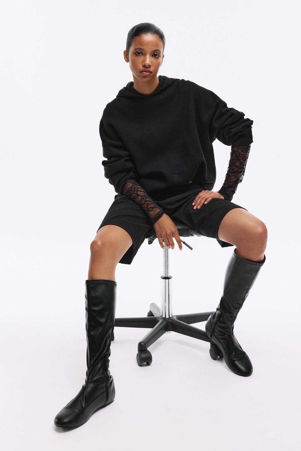 Flache Stretch-Stiefel PULL&BEAR