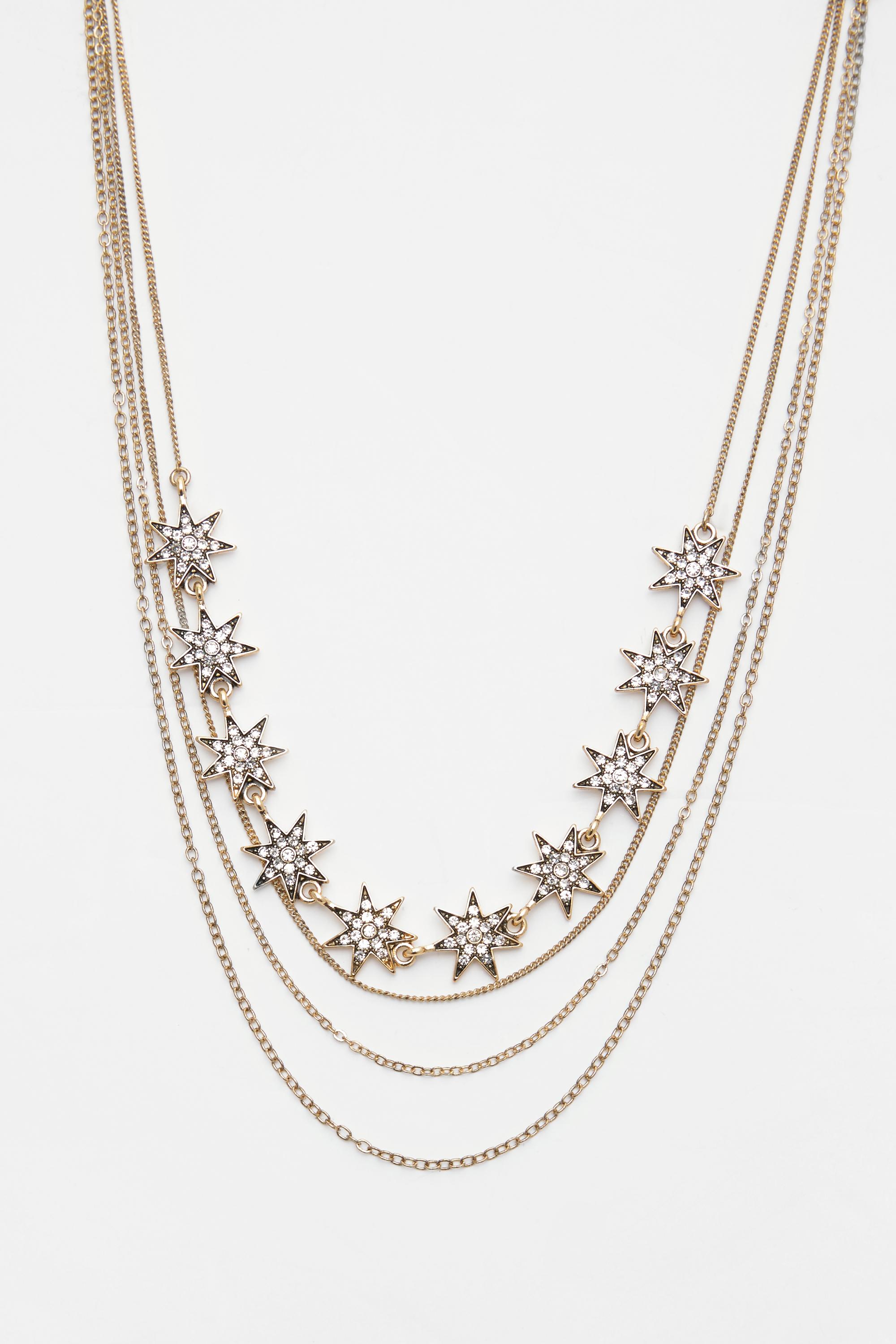 Halskette Mit Glitzersternen