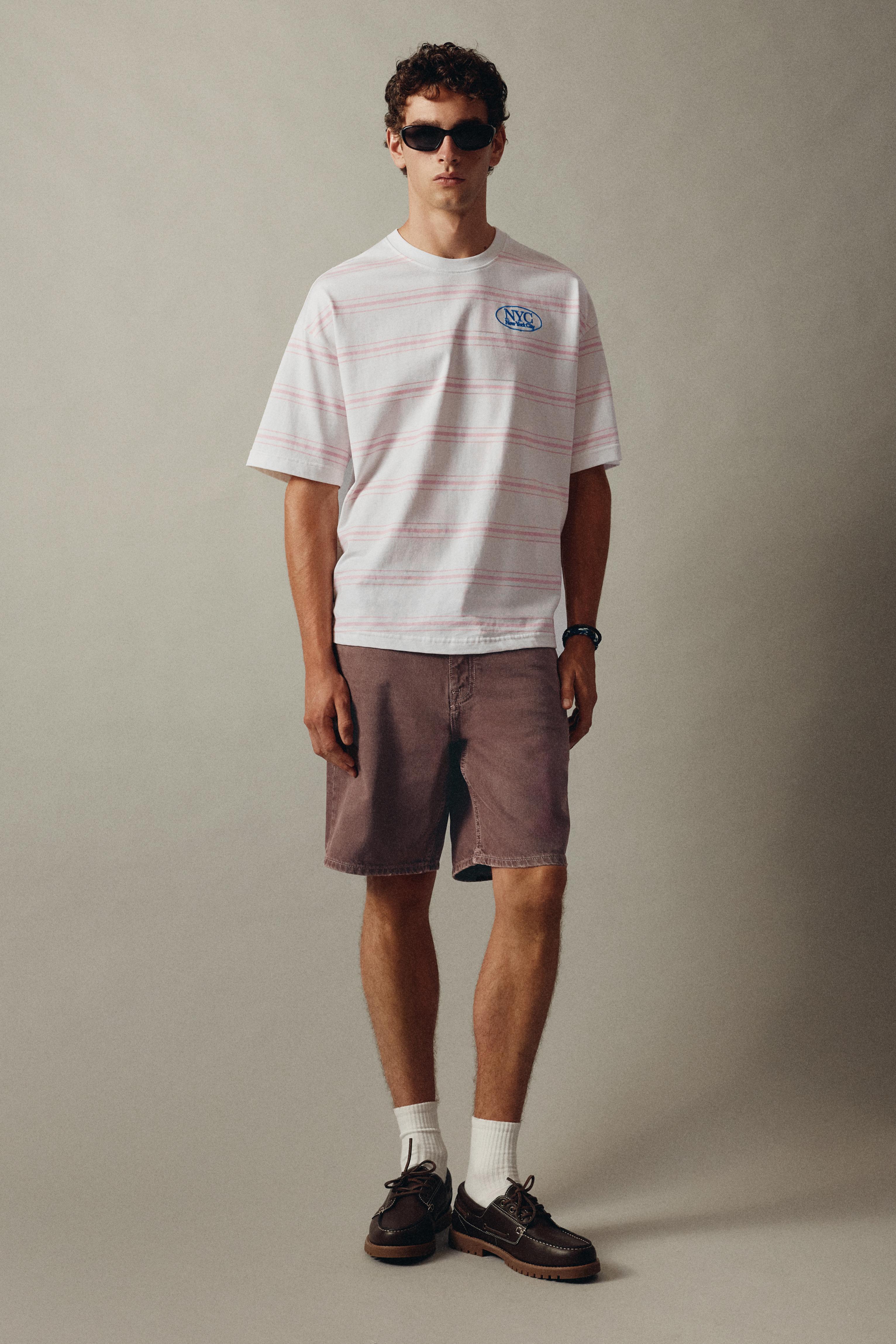 Standard denim Bermuda shorts — Brown