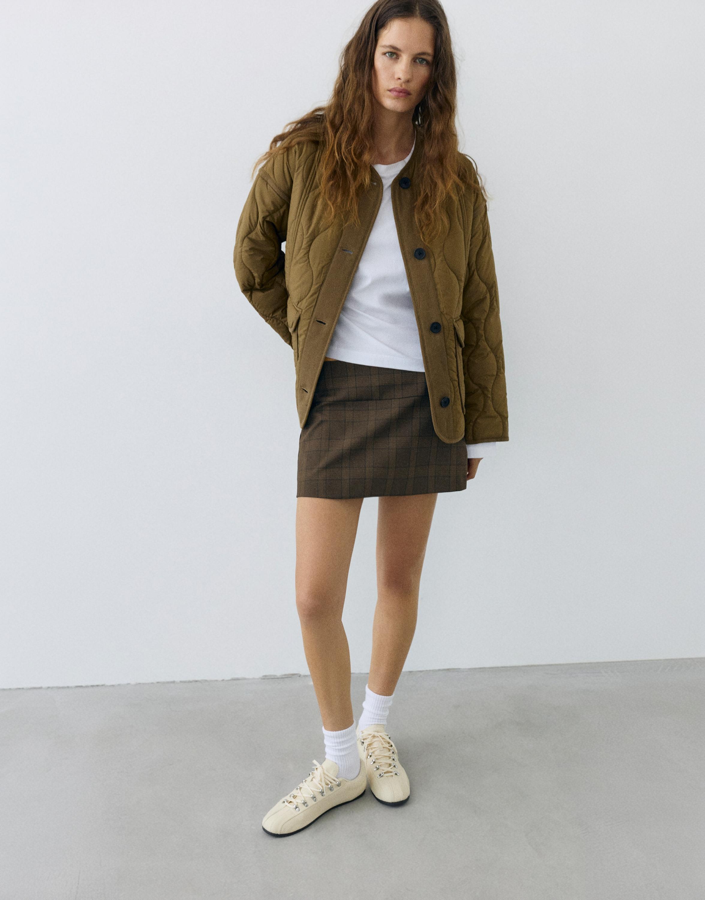Mini skort — Dark brown
