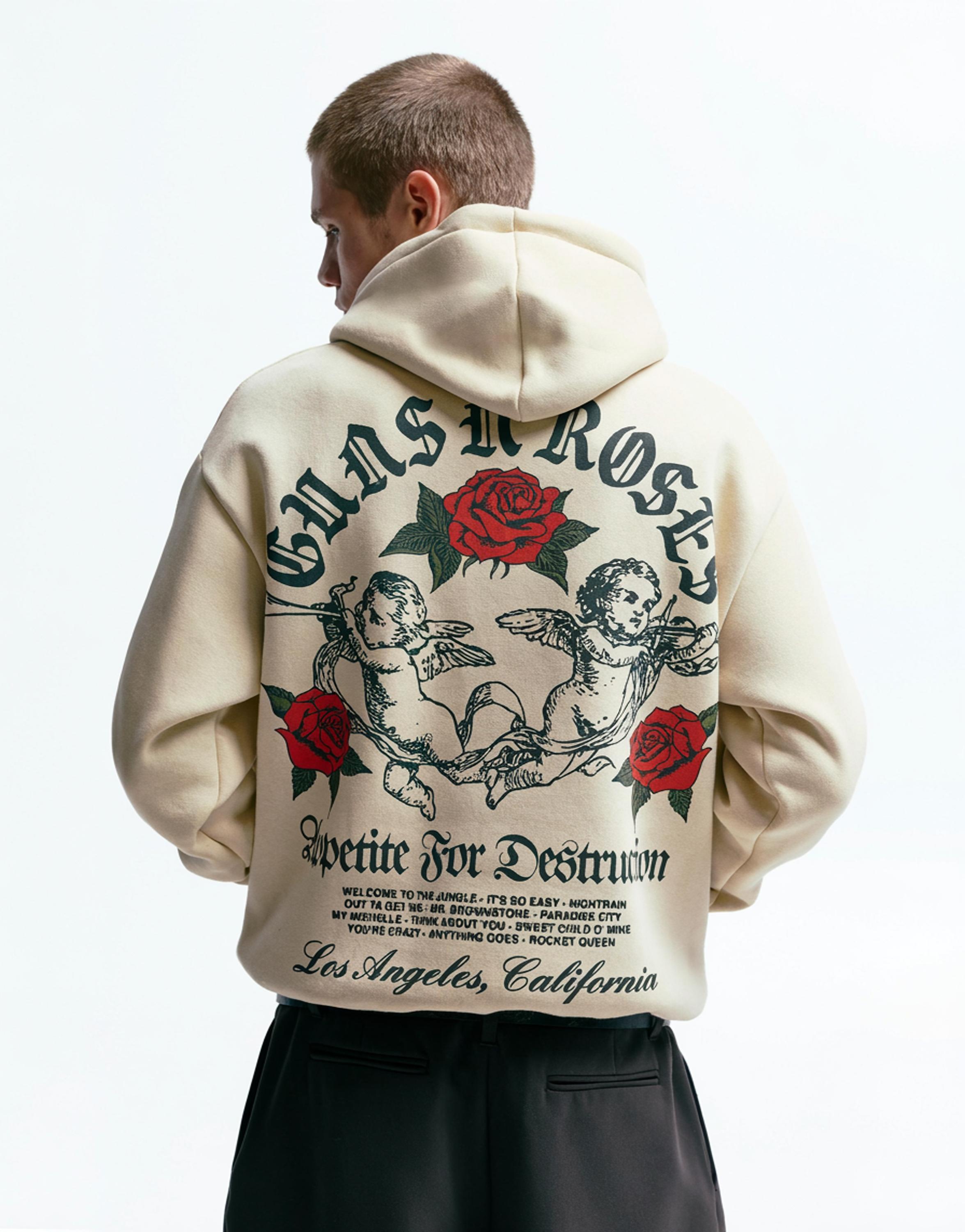 Guns N' Roses kapüşonlu sweatshirt - Görsel 10