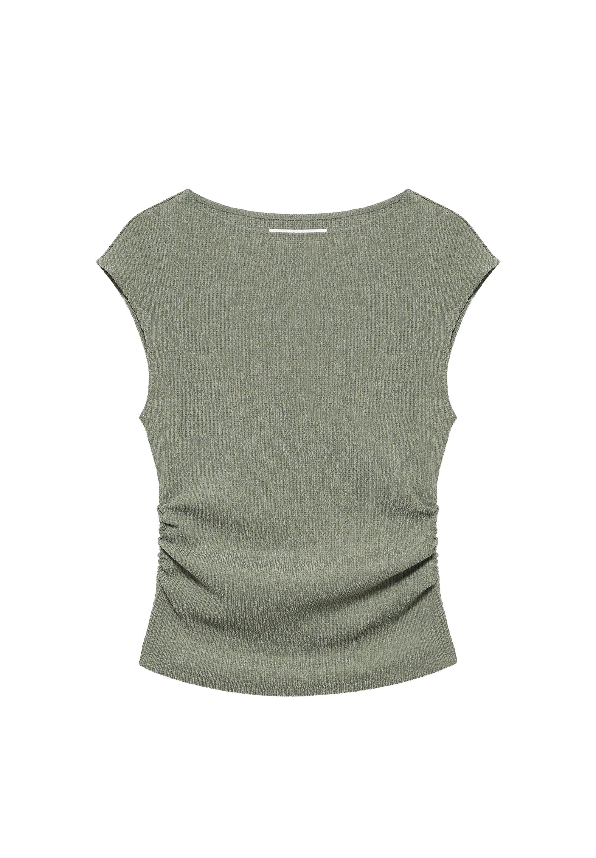 Crepe top — Khaki