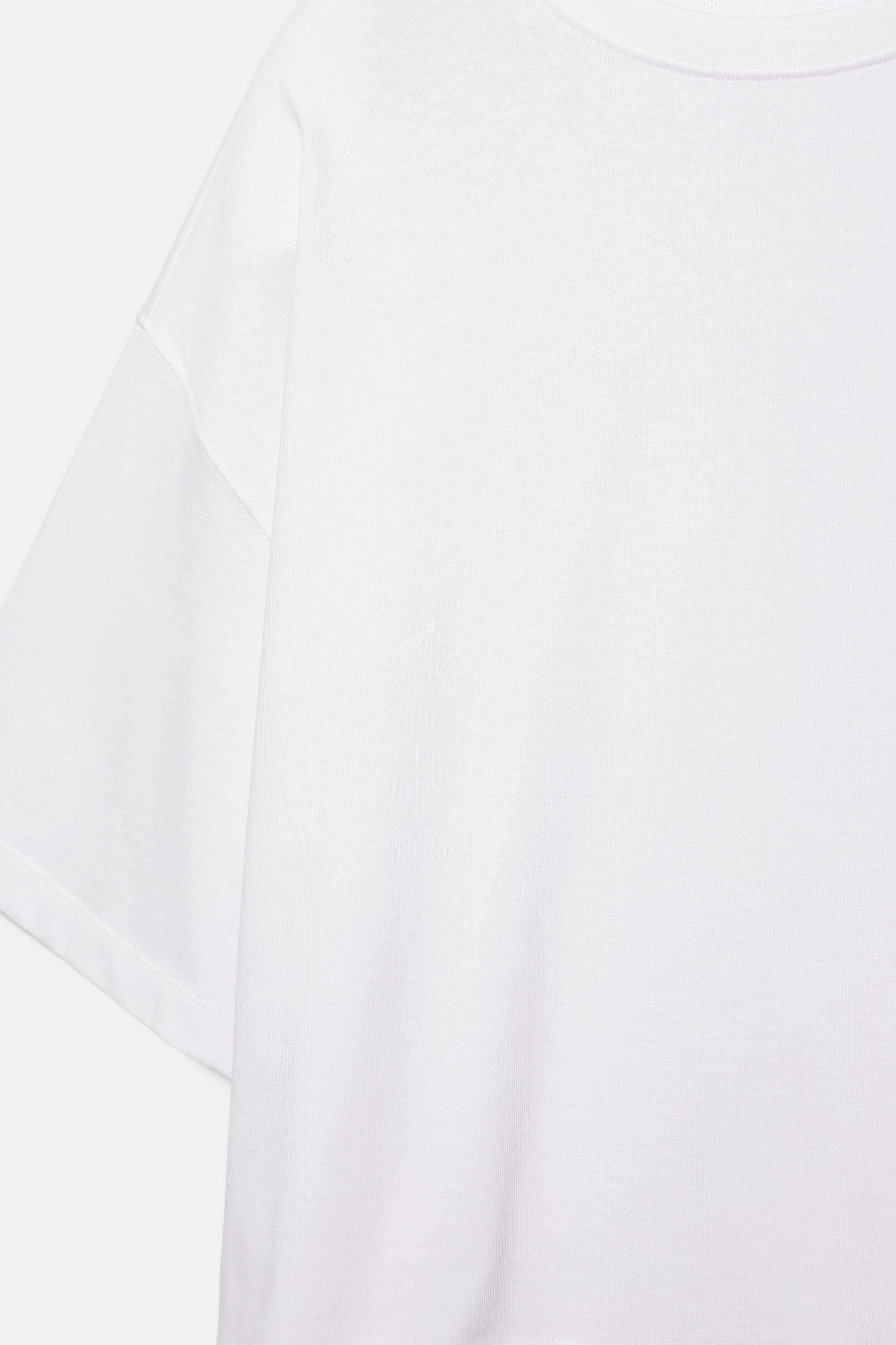 Boxy fit short sleeve T-shirt — White