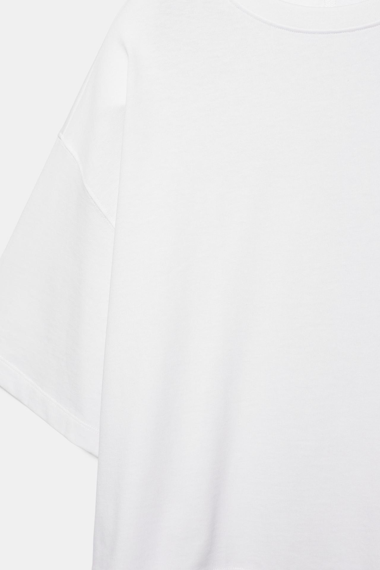 Boxy fit short sleeve T-shirt — White