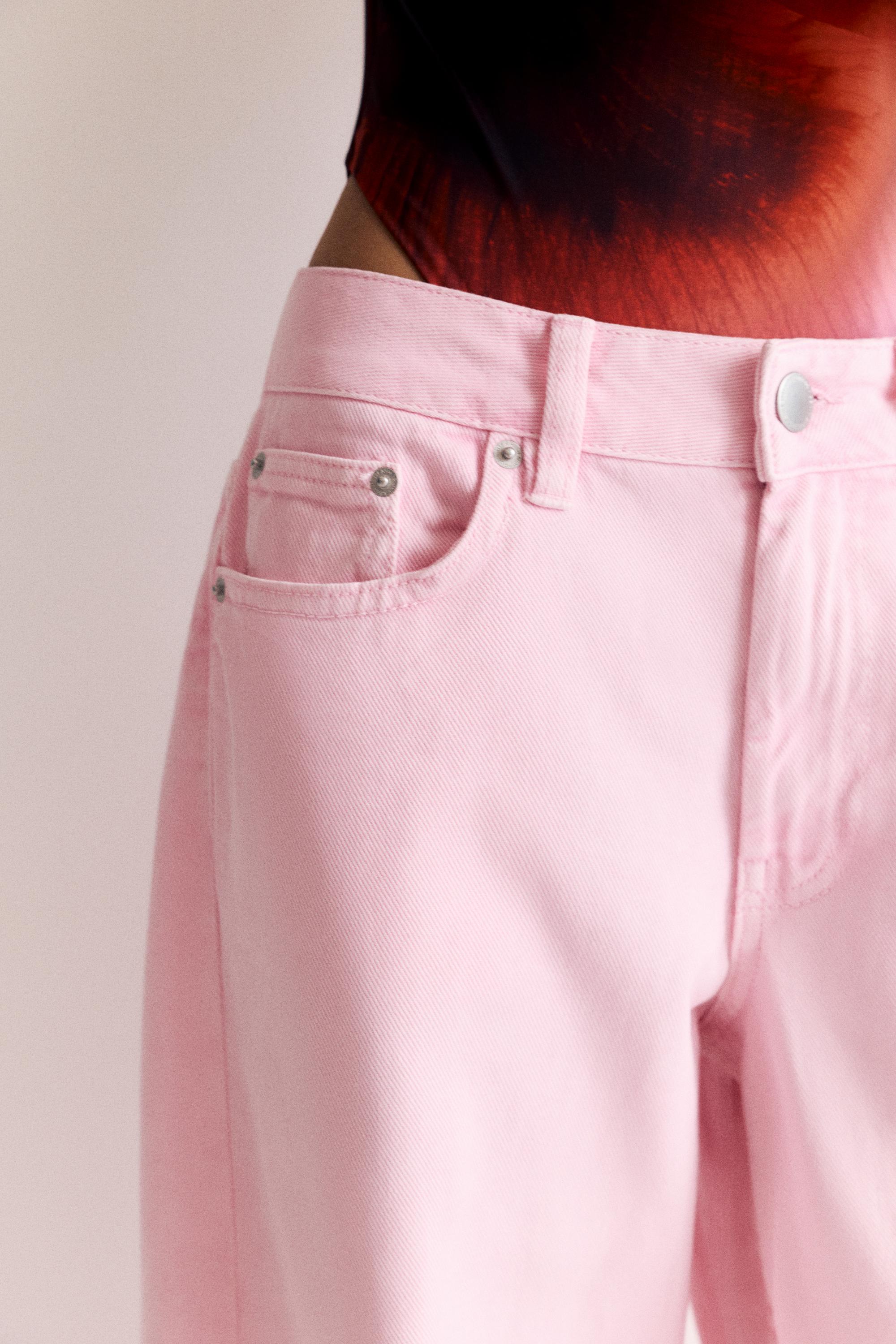 Pink barrel jeans — Pink