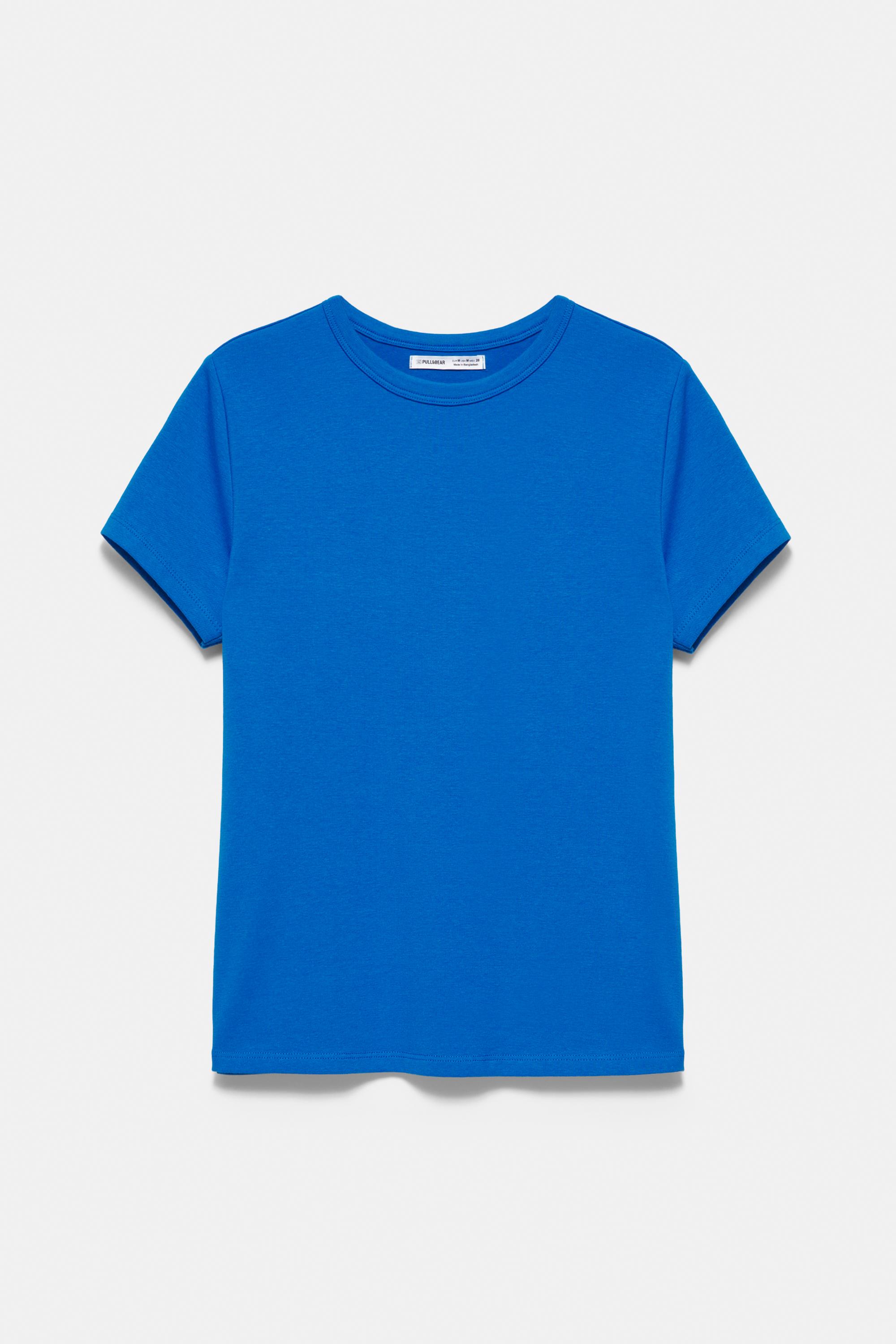 Fitted short sleeve T-shirt — Blue