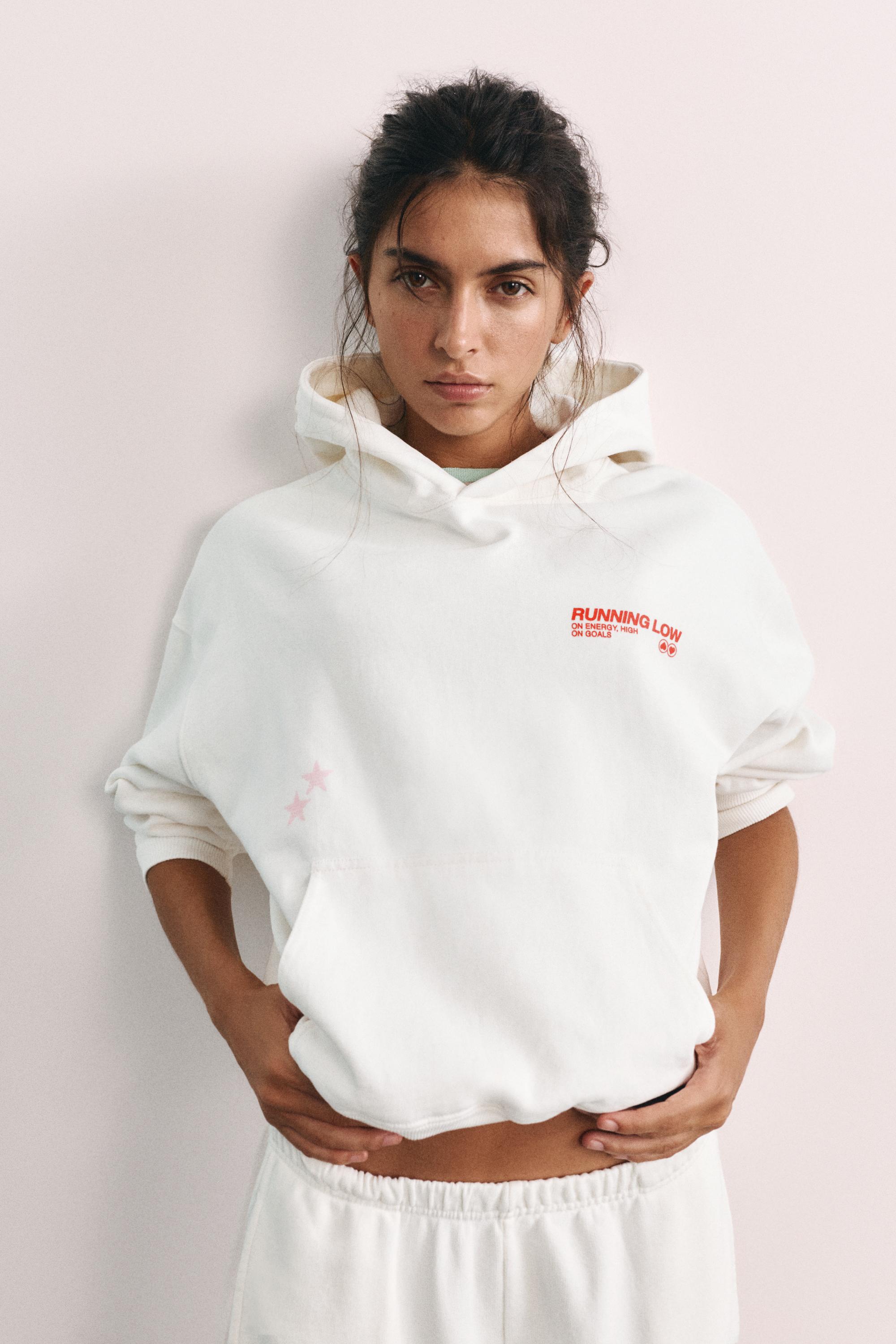 Running graphic hoodie — Ice