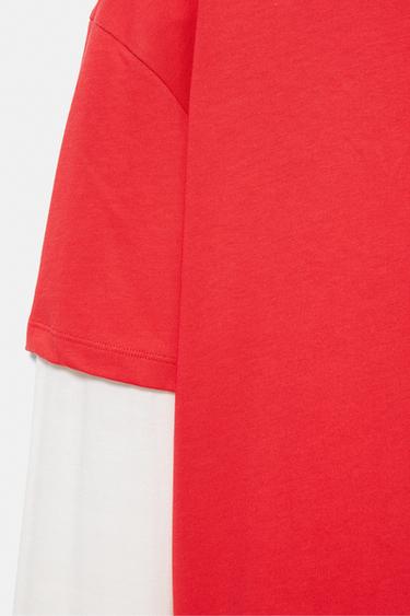 Red double-sleeve T-shirt — Red 8