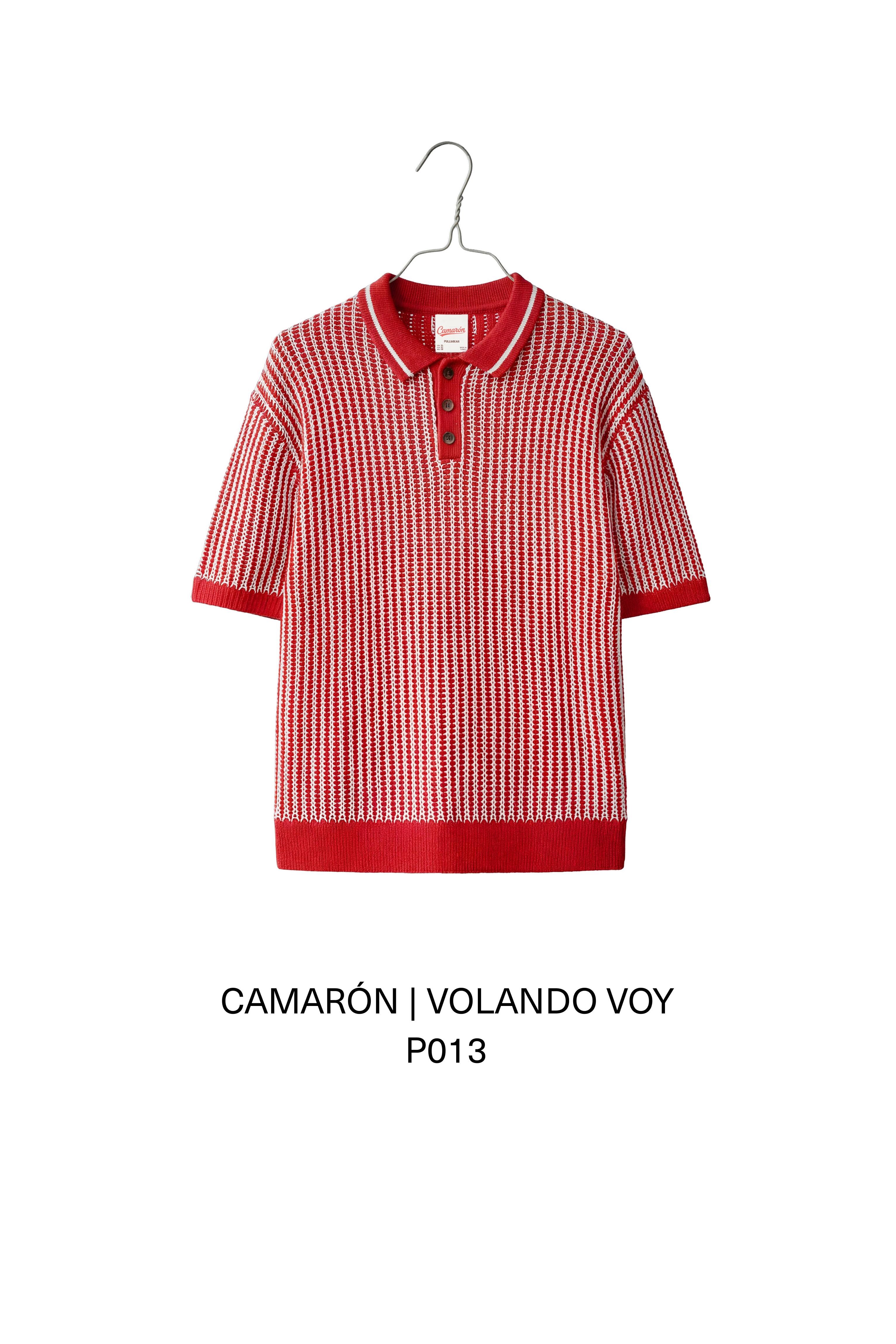 Camarón de la Isla knit polo shirt — Dark pink