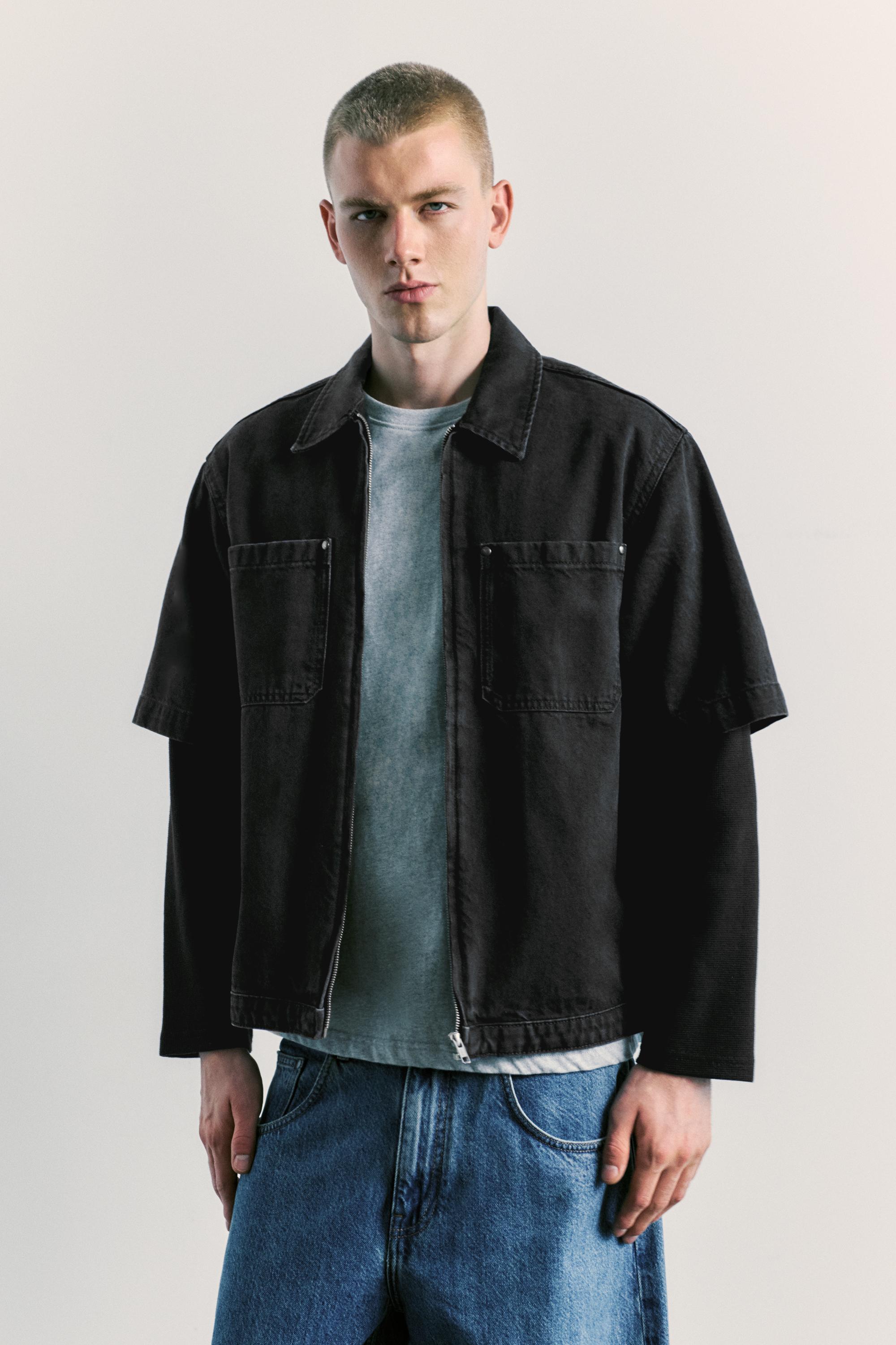Sobrecamisa vaquera doble manga