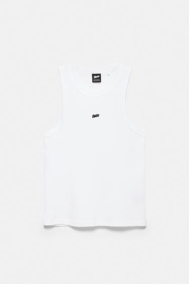 STWD waffle-knit vest — White 5