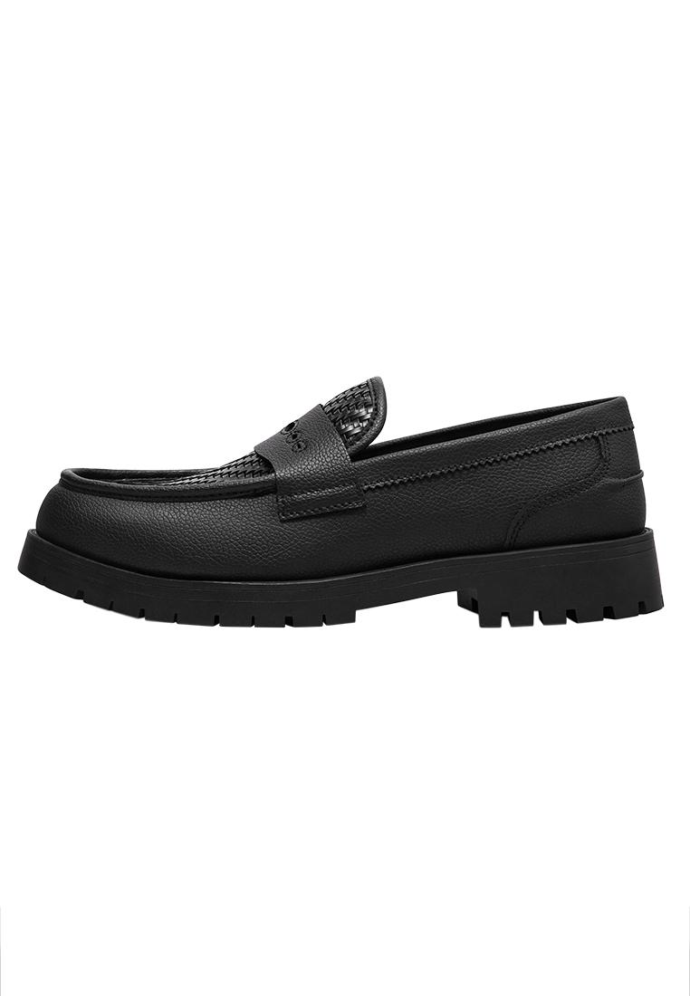 Braided STWD loafers — Black