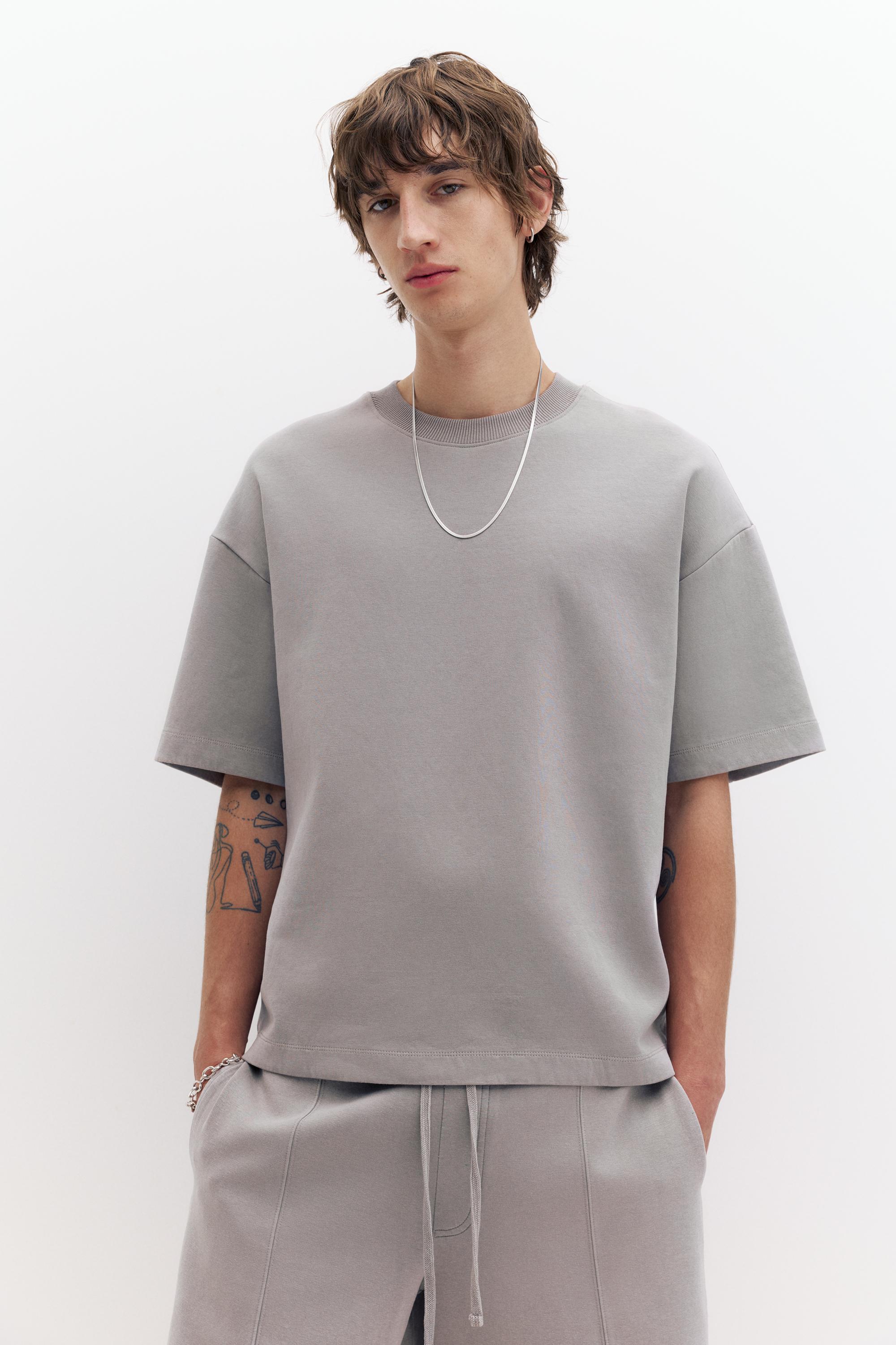 Kısa kollu interlok sweatshirt - Görsel 88