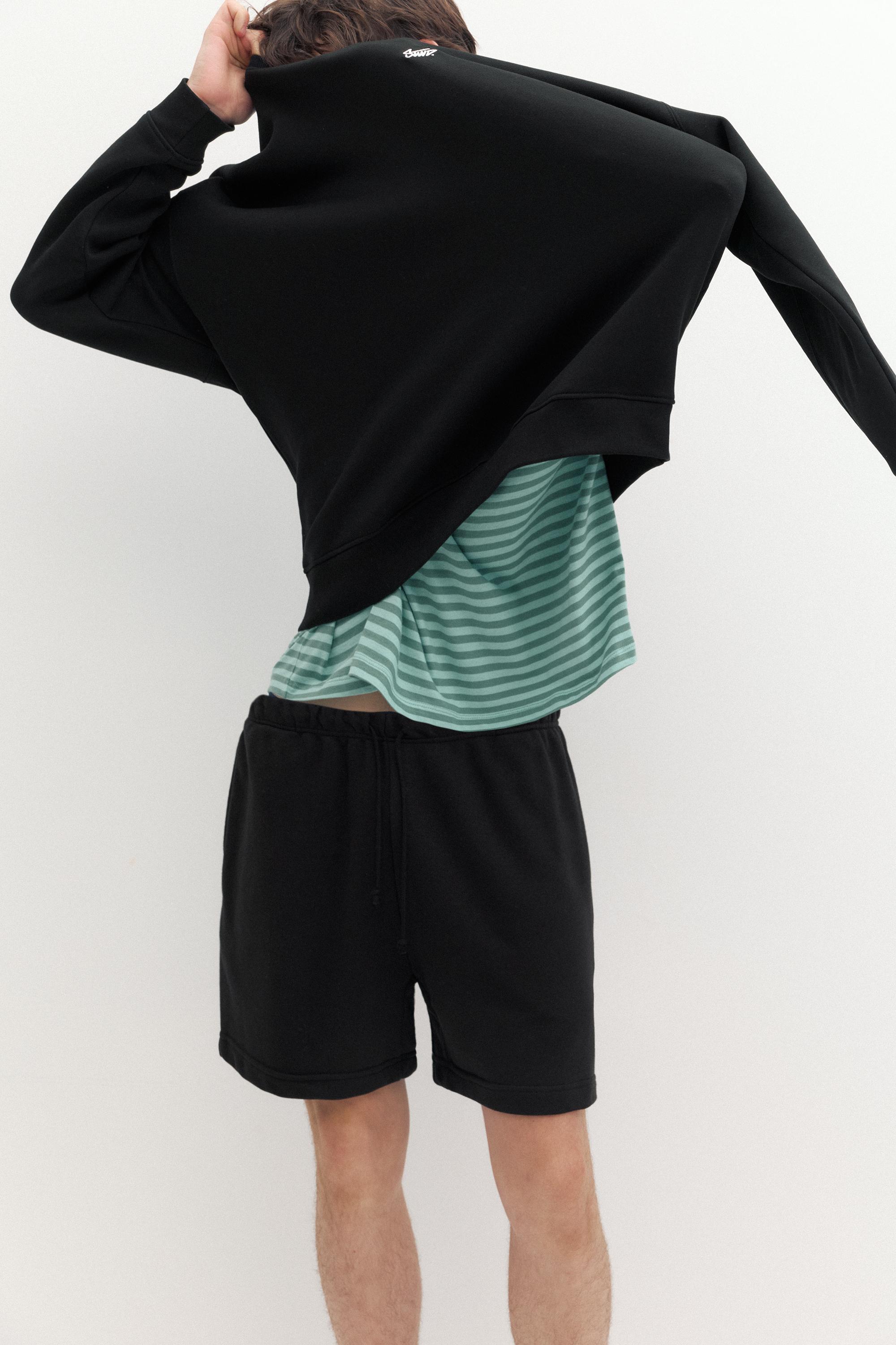 STWD jogger Bermuda shorts — Black