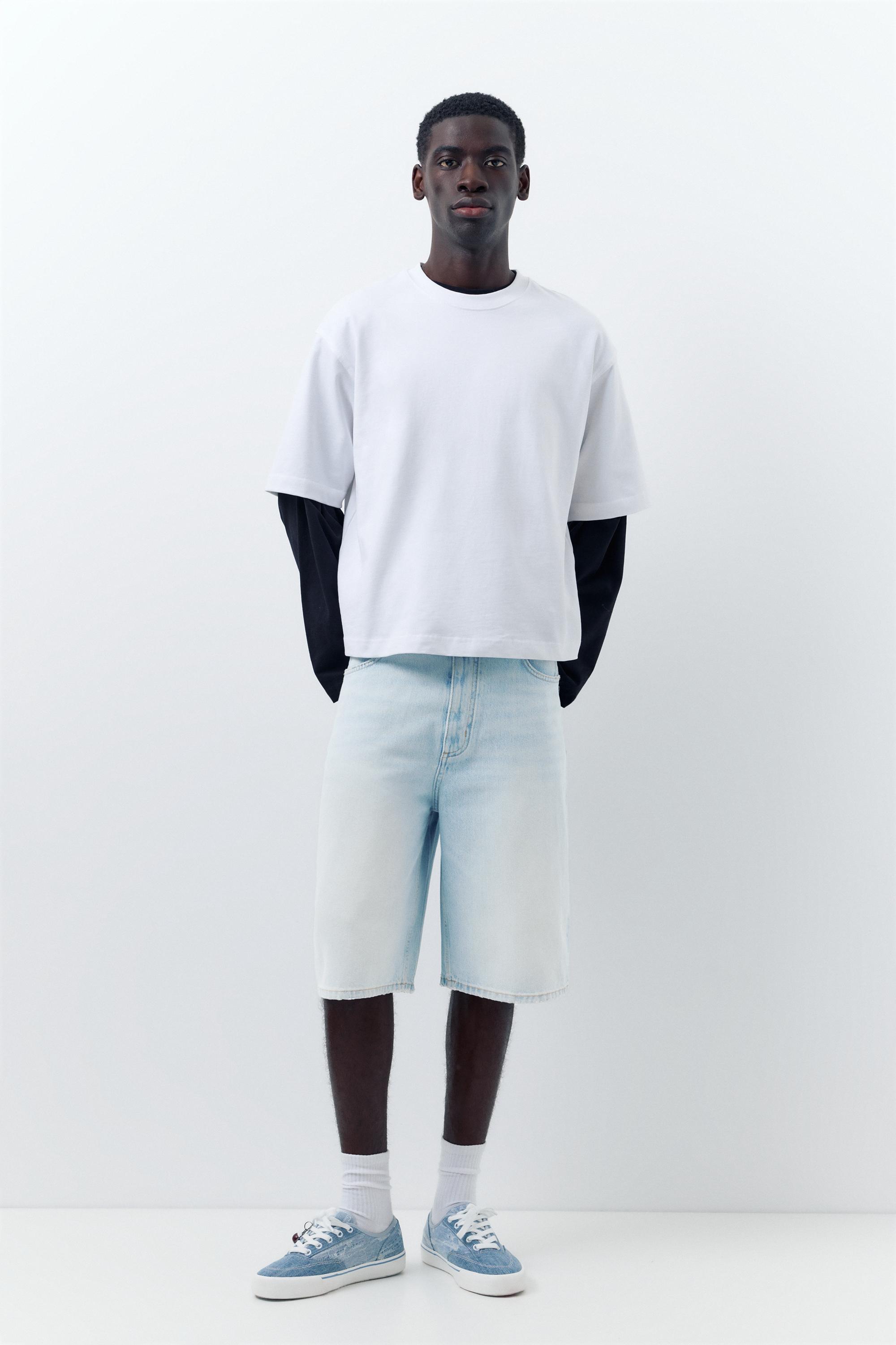 Skater denim bermuda - Görsel 49