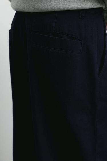 Baggy darted chinos — Navy 6