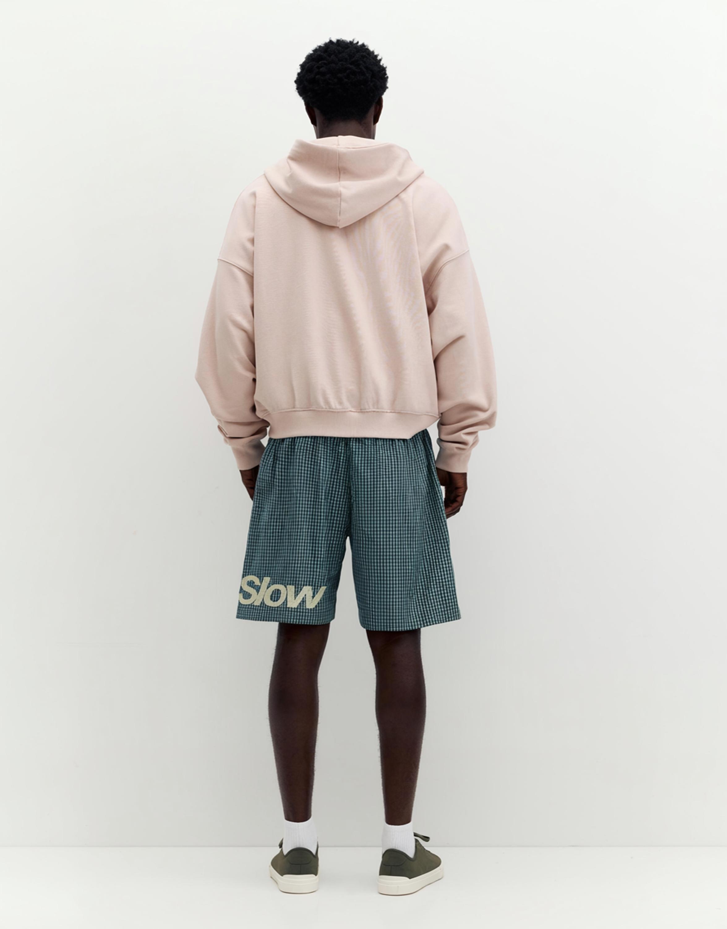 Checked graphic Bermuda shorts — Moss