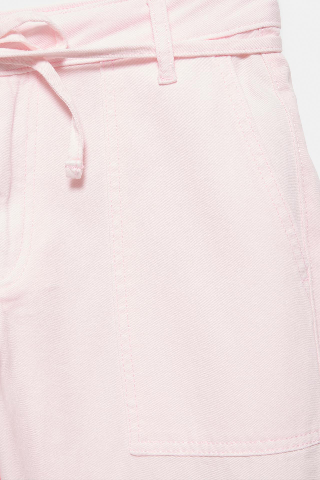 Straight pink cargo trousers — Pink