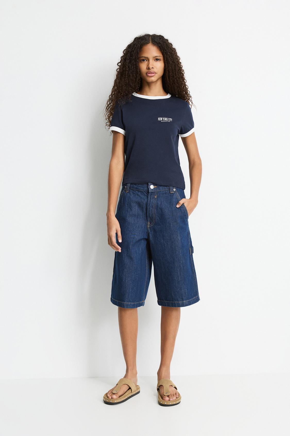 Denim Shorts Pantalones Cortos Pull&bear Denim Shorts