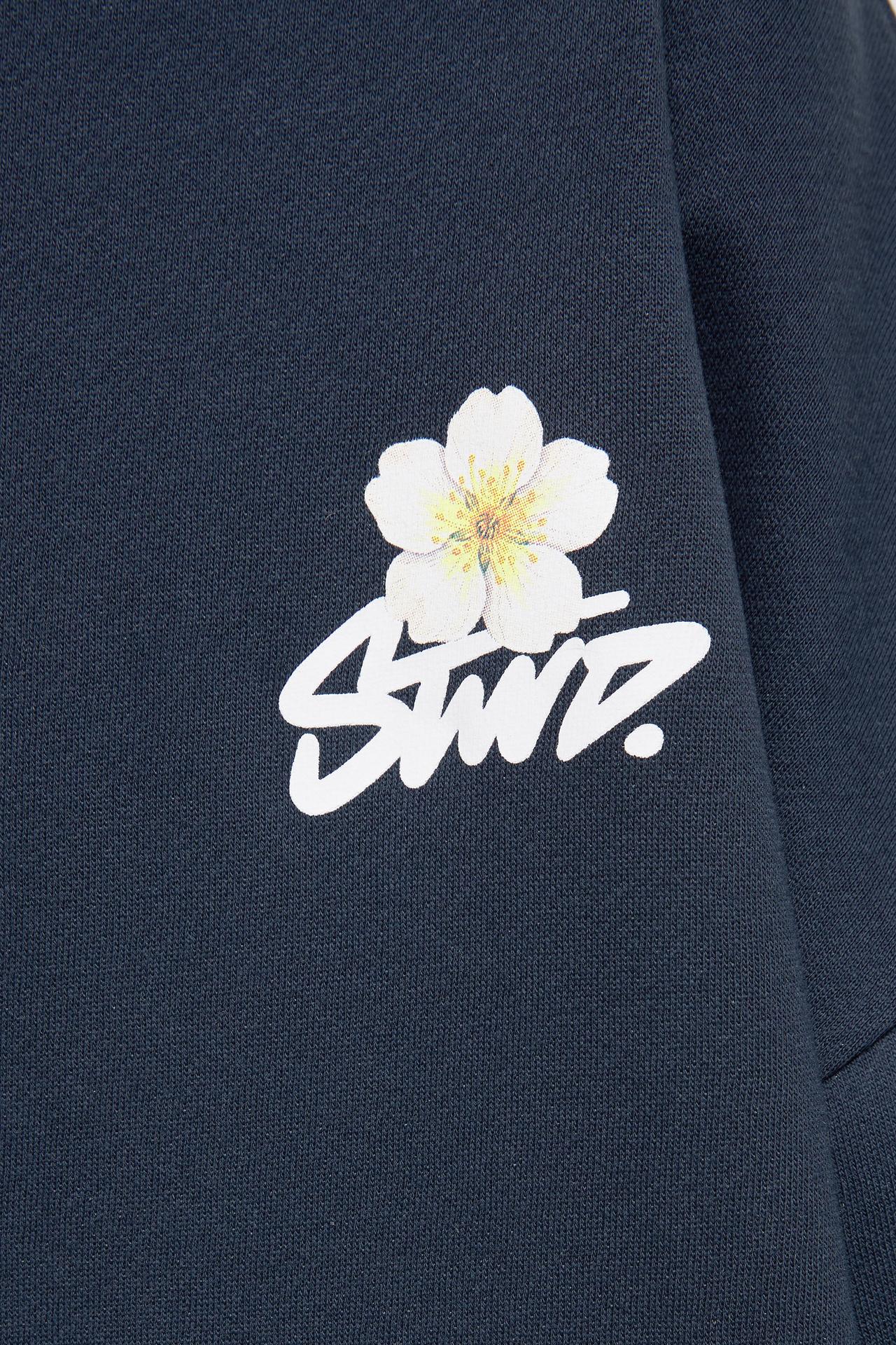 Daisy graphic hoodie — Navy