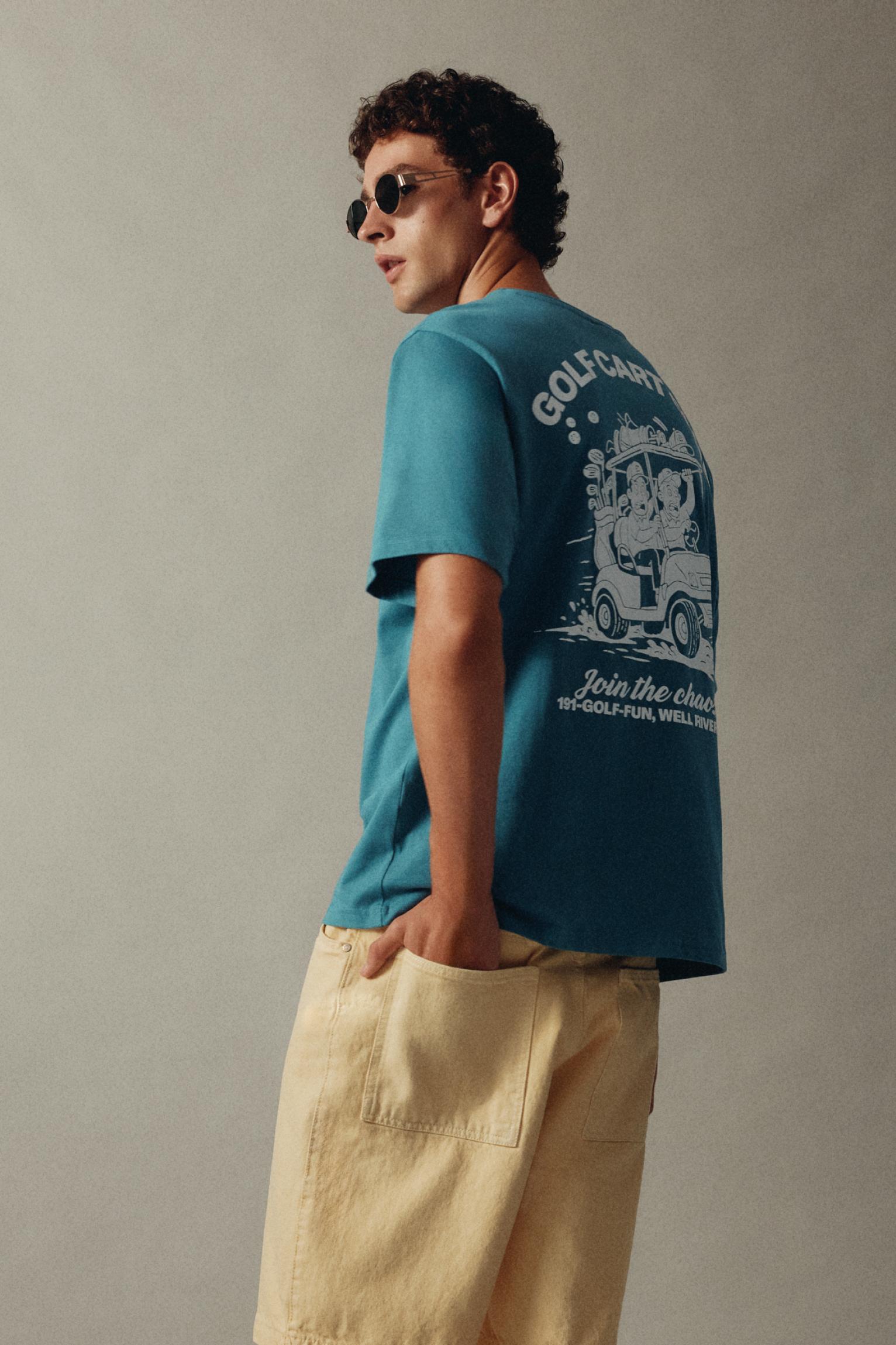 Golf Cart Club T-shirt — Green