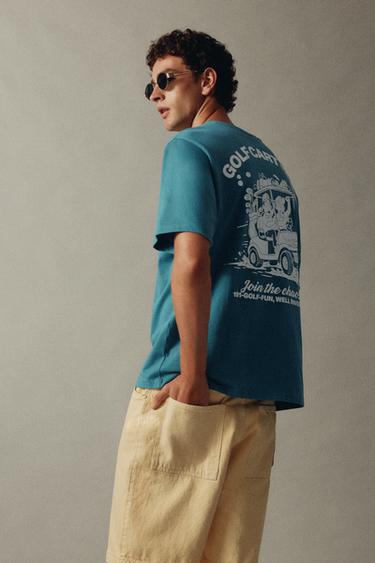 Golf Cart Club T-shirt — Green 1