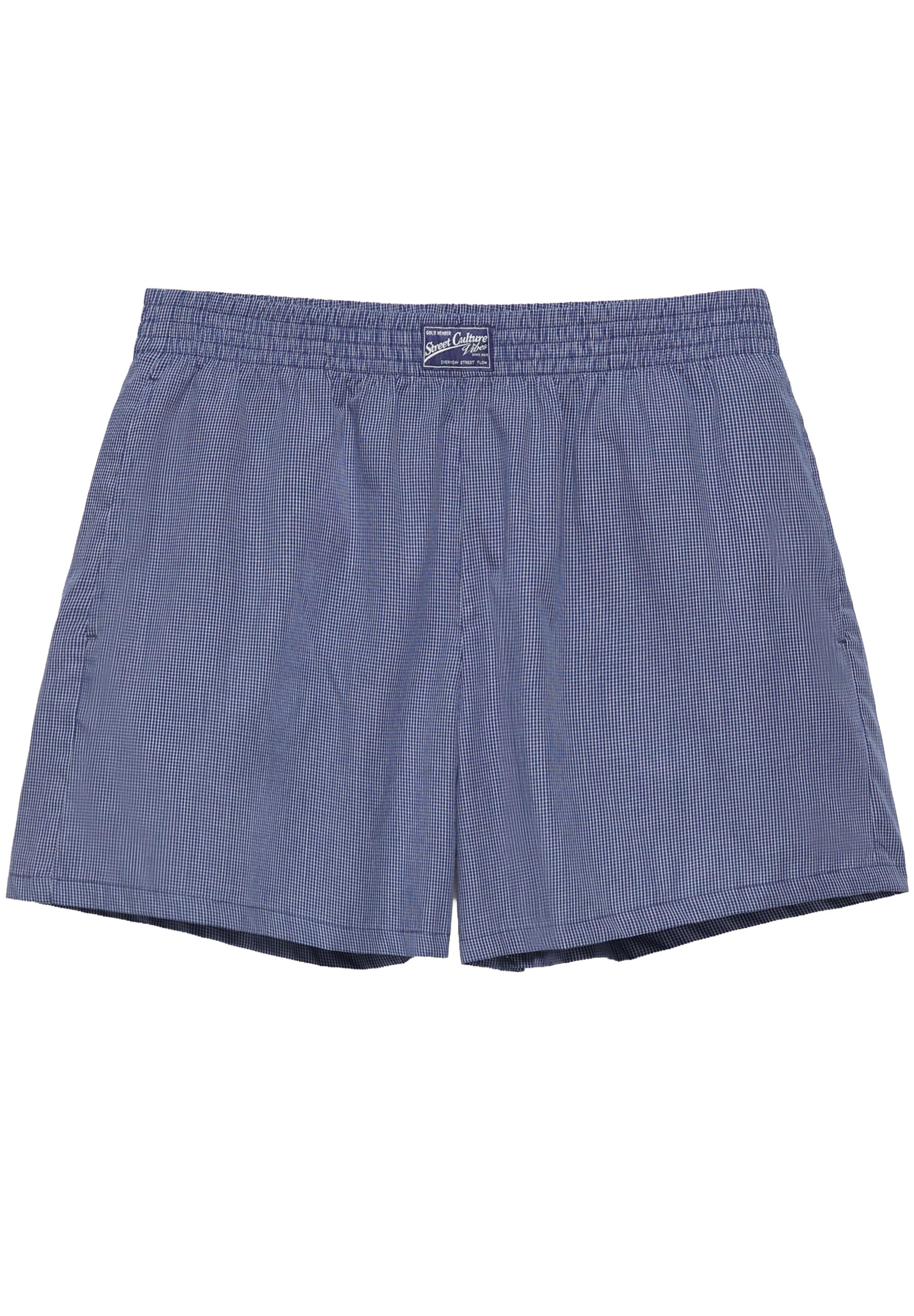 Checked Bermuda shorts — Navy