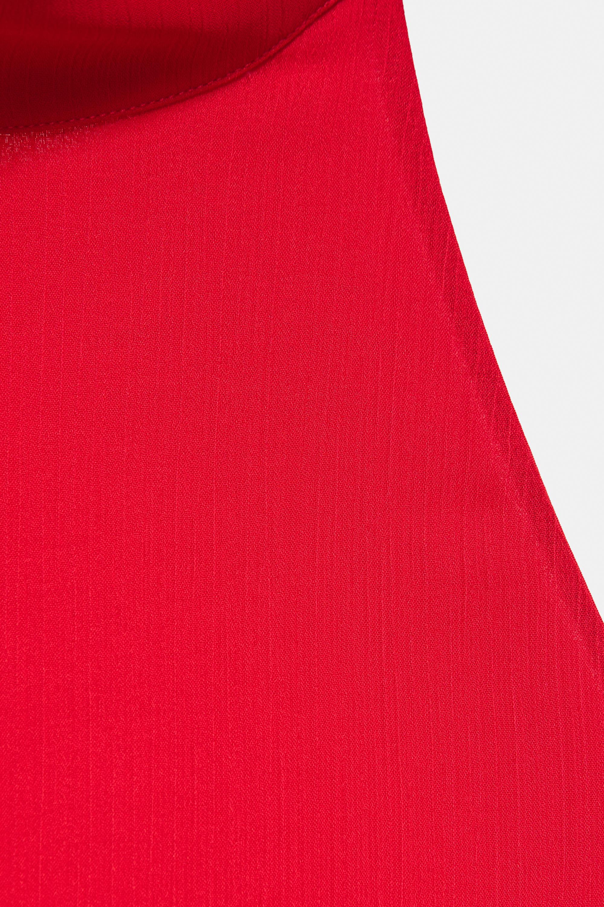 Flowing halter top — Red
