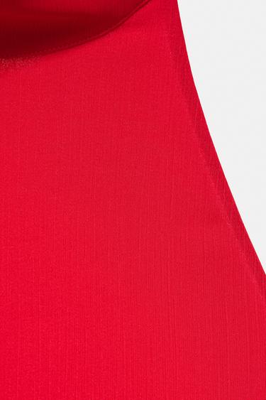 Flowing halter top — Red 8