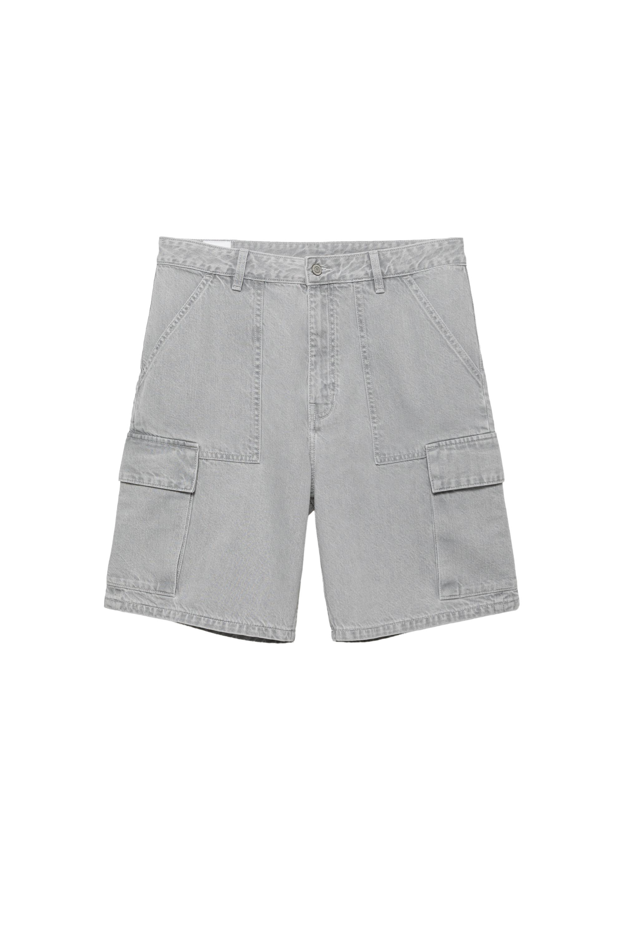 Pull&Bear Baggy kargo bermuda görsel 8