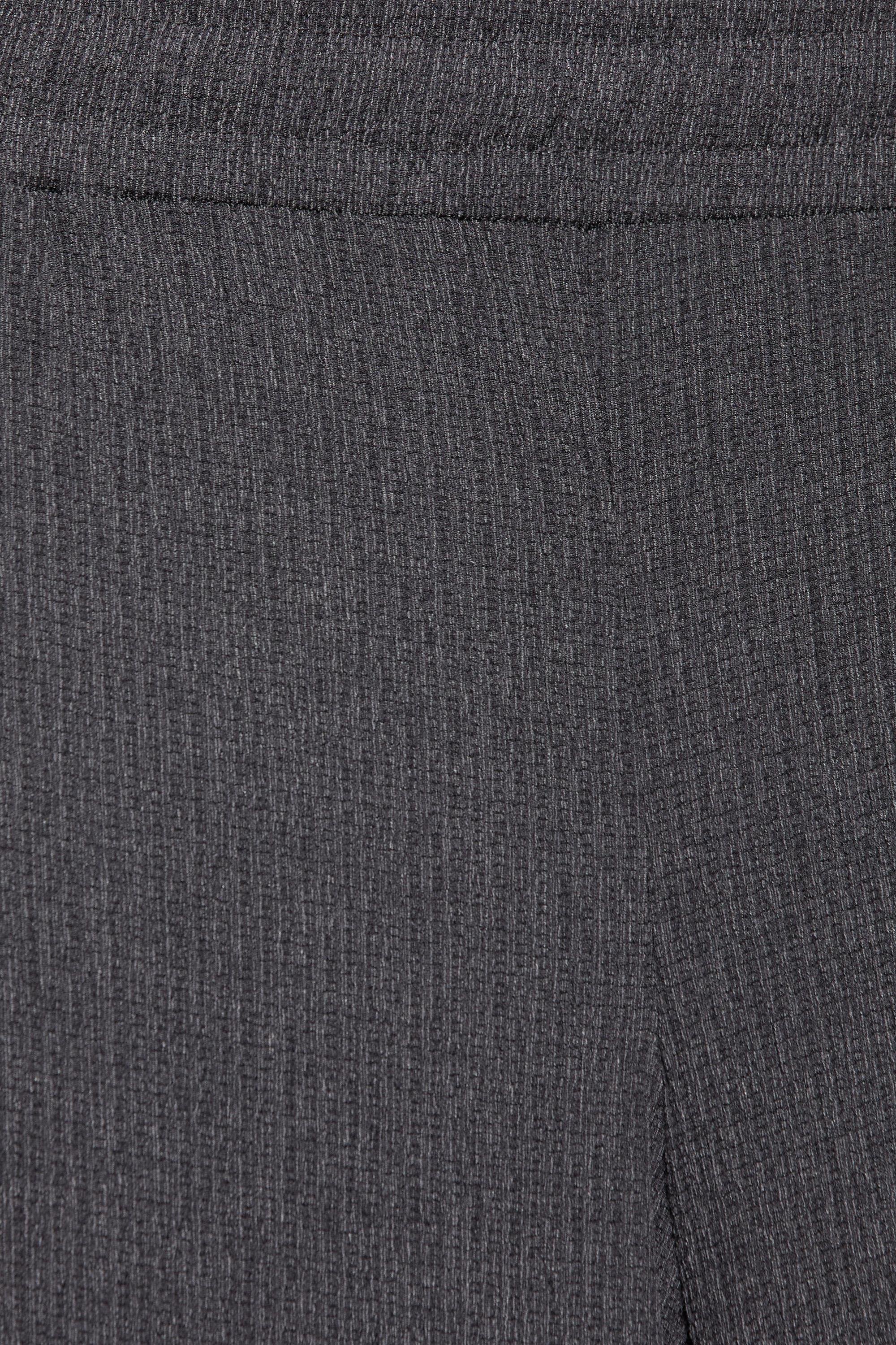 Wide-leg crepe trousers — Anthracite grey