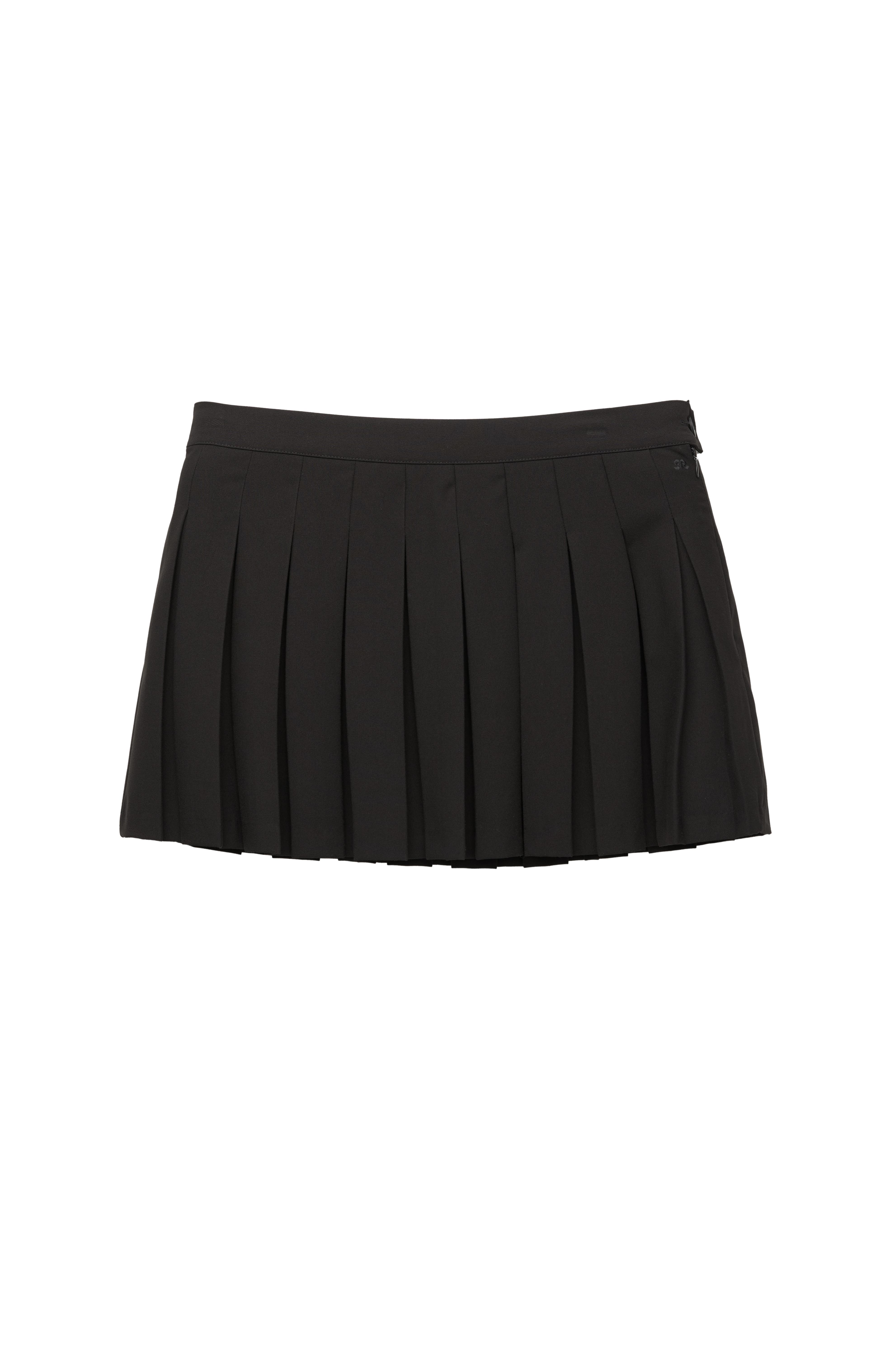 Pliseli mini etek - Görsel 25