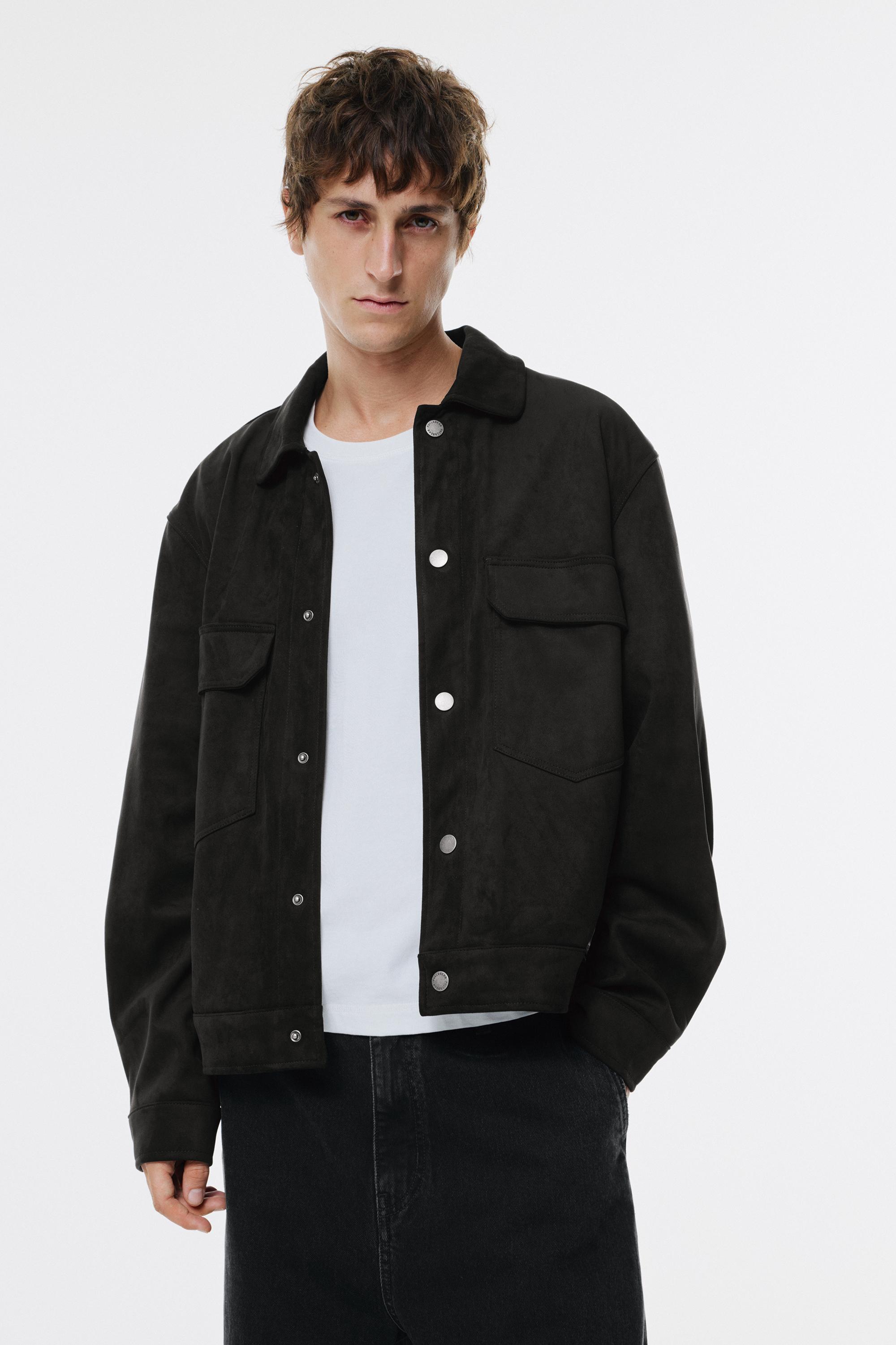 Wildlederimitatjacke