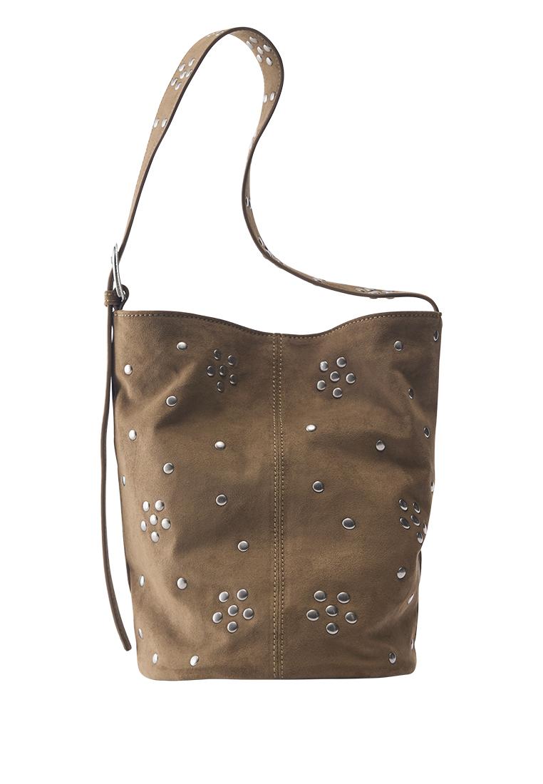 Zımba detaylı shopper çanta