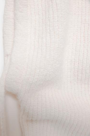 Ribbed knit balaclava — Ecru 3