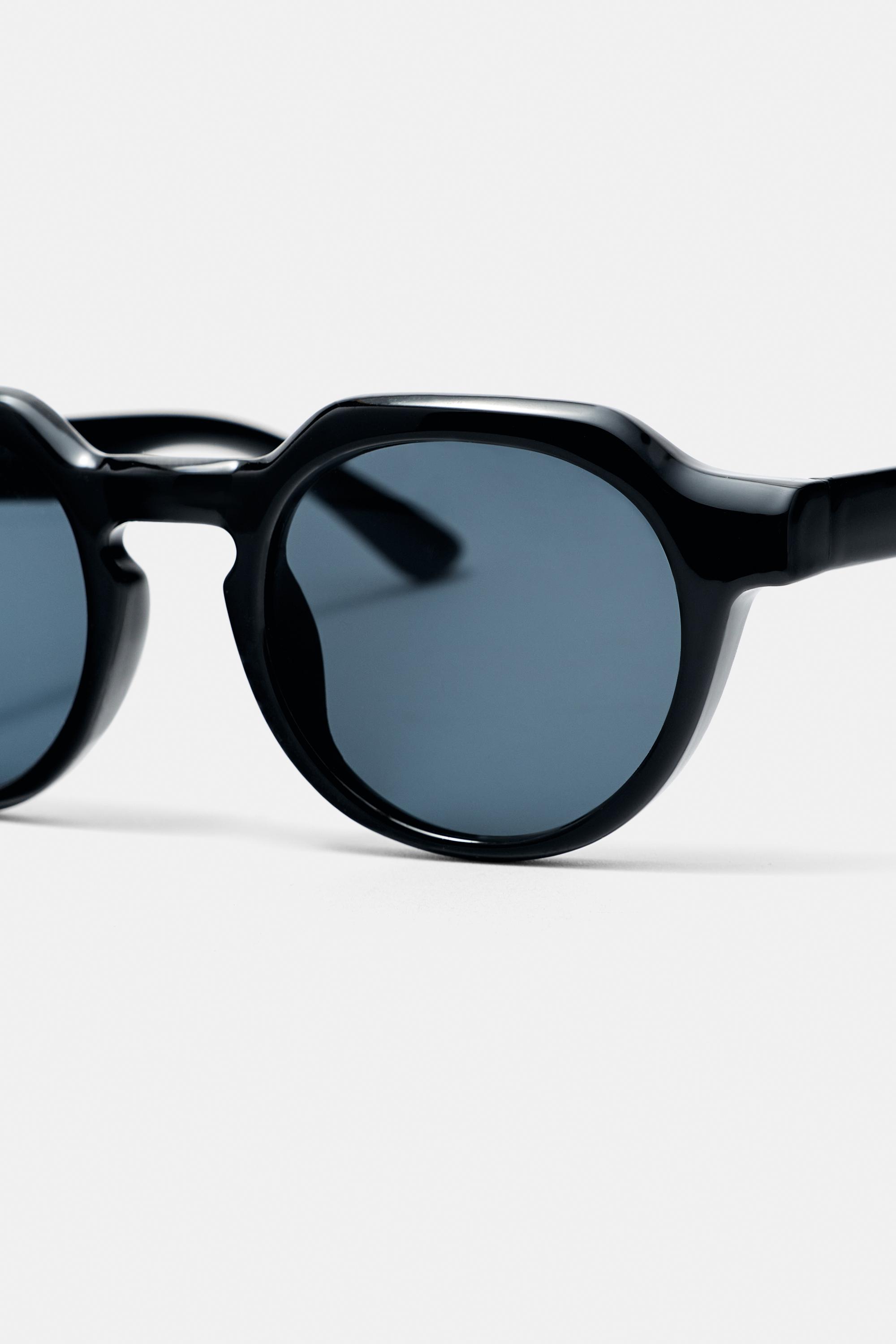Tortoiseshell effect sunglasses — Black