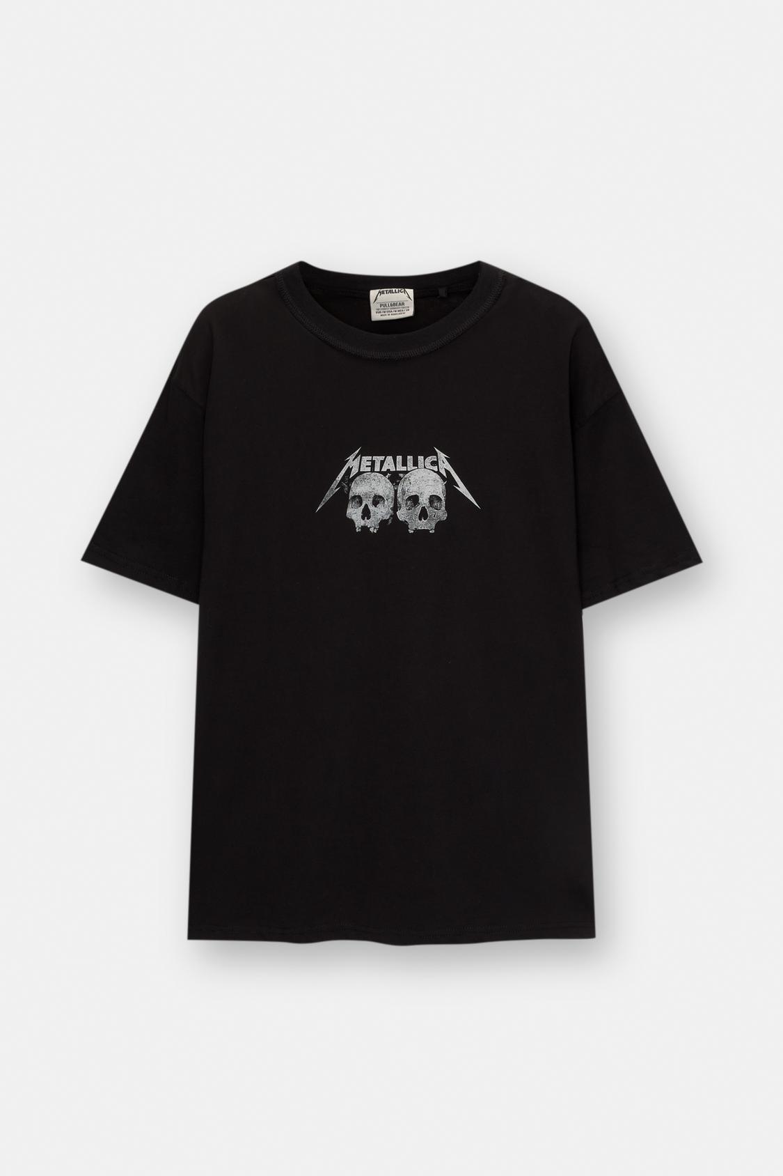 Camiseta Gráfico Camisetas Rock Mujer Pull And Bear Remeras