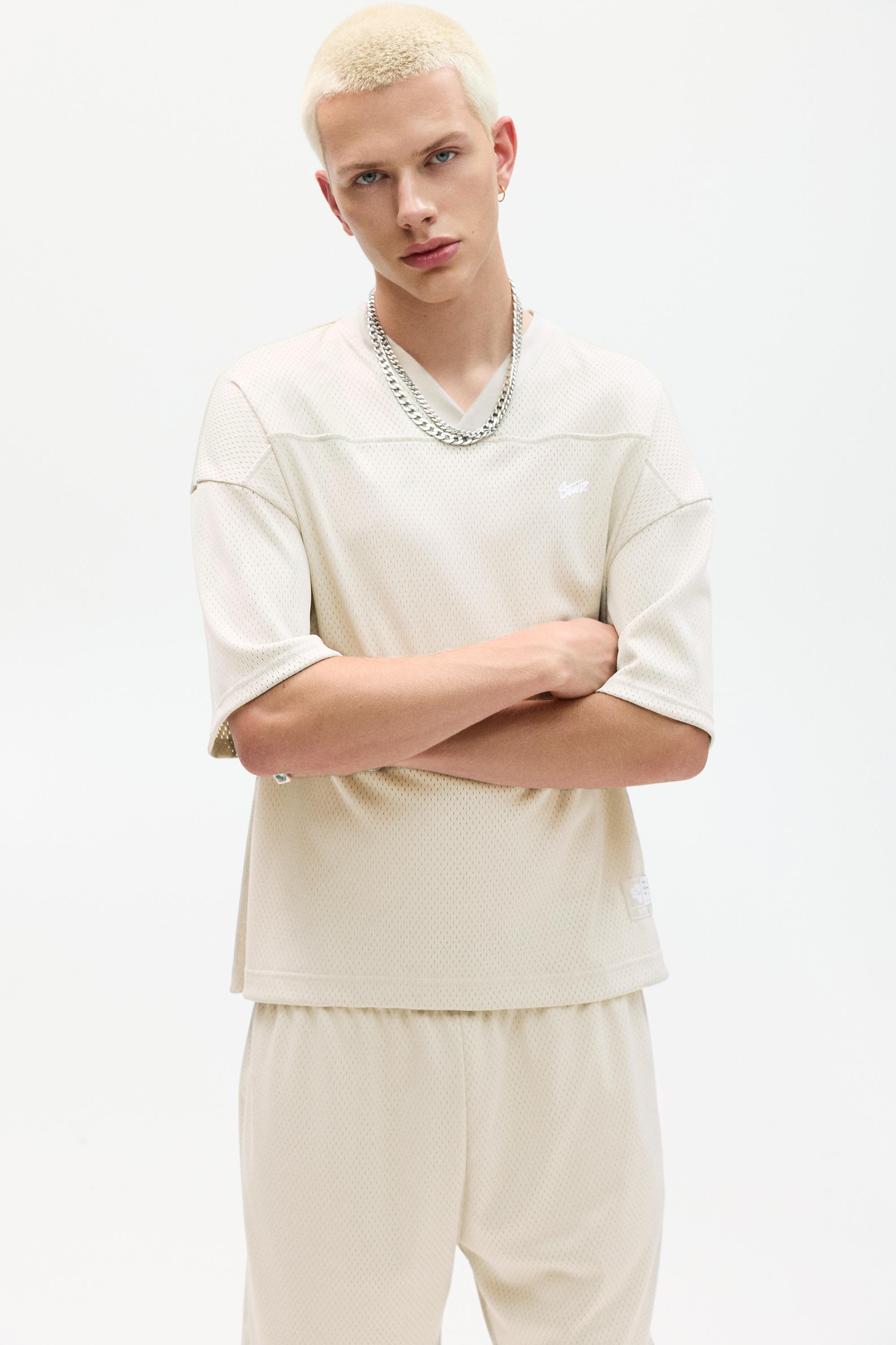 Stwd-T-Shirt Aus Mesh-Gewebe