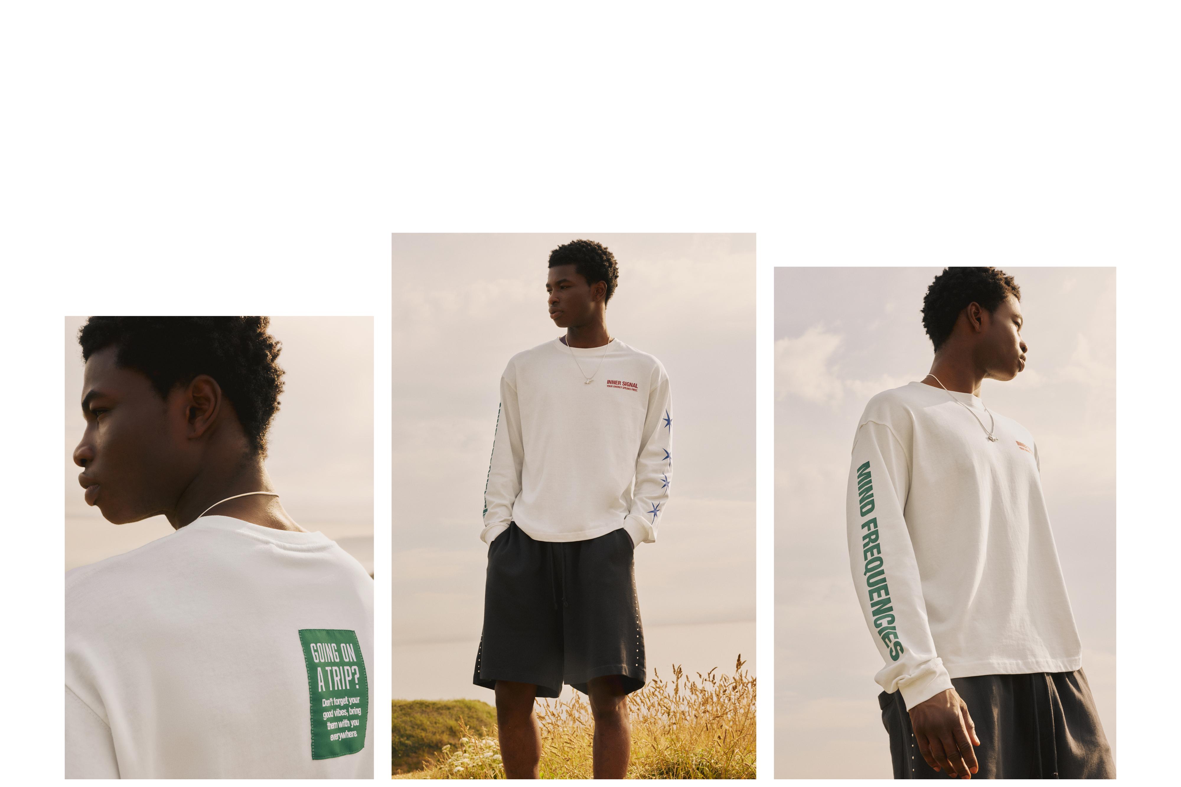 STWD long sleeve T-shirt — White