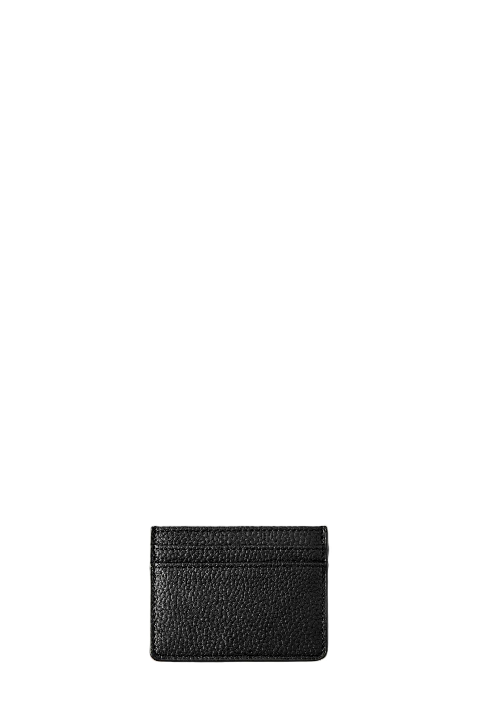Textured card holder — Black