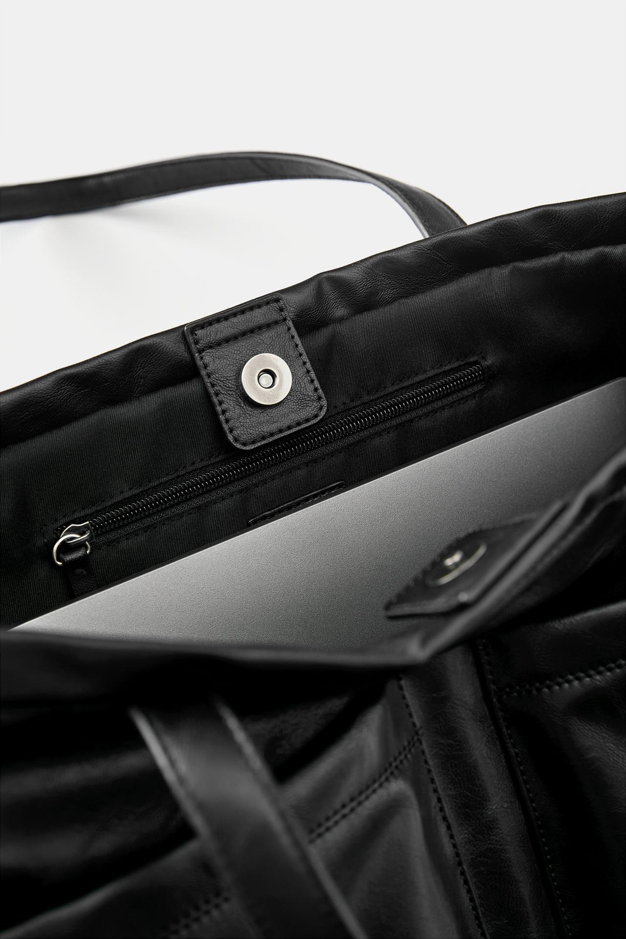 Multipocket tote bag — Black