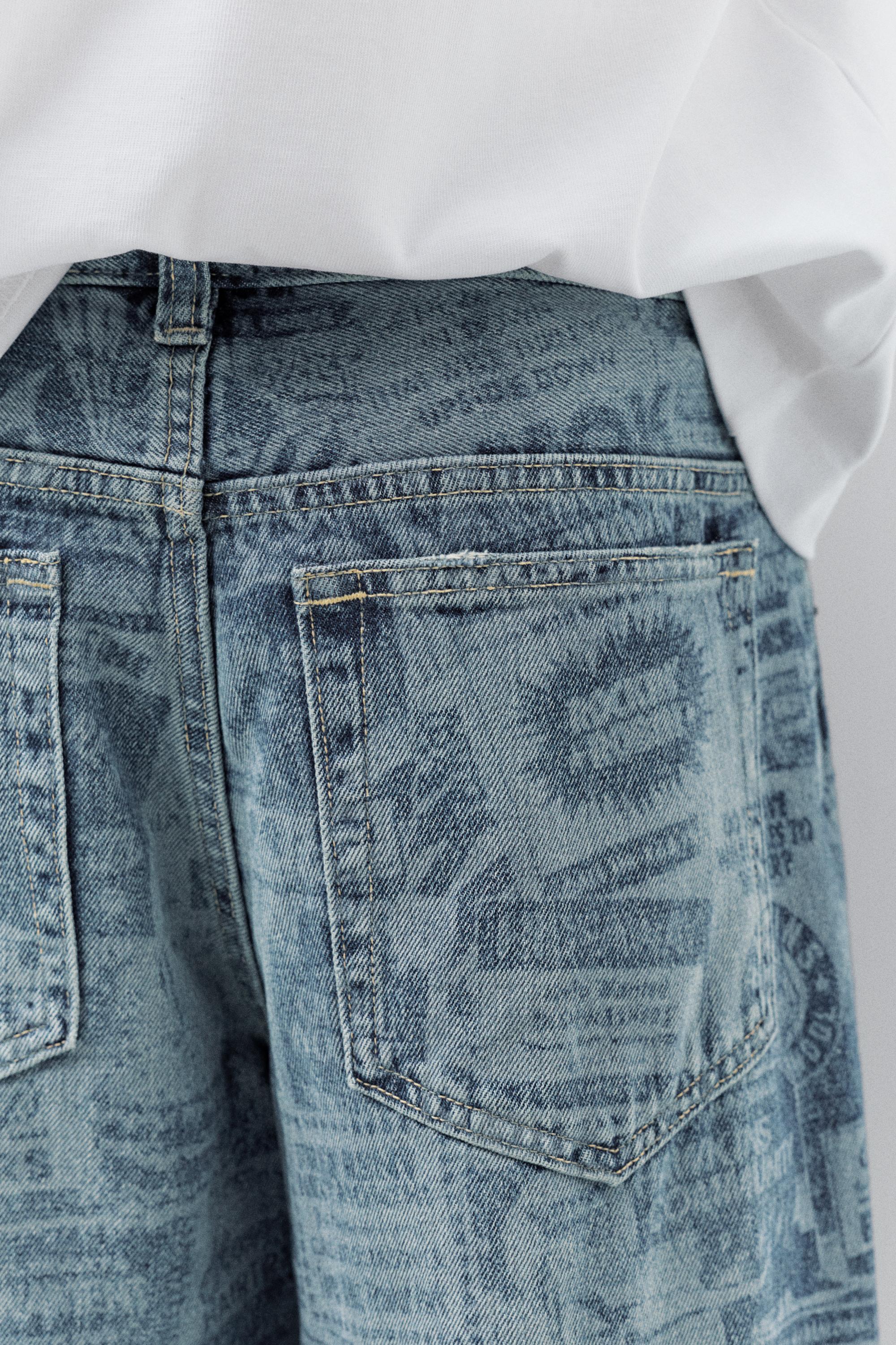 Stranger Things wide-leg jeans — Medium blue